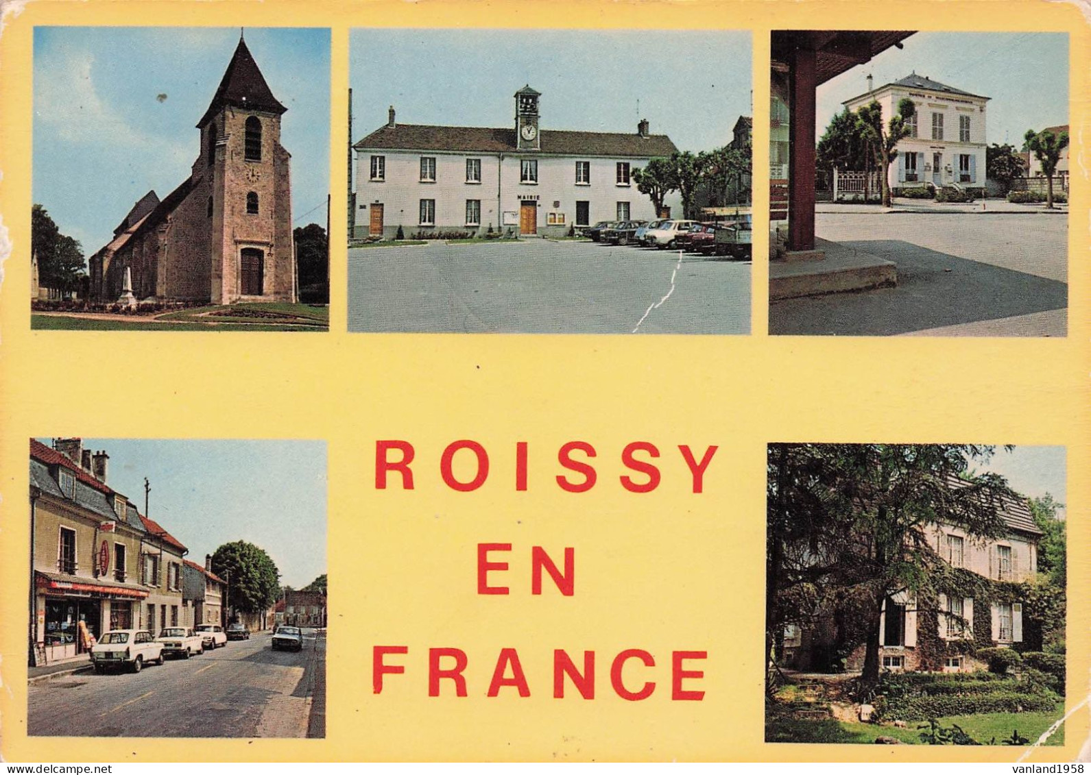 Carte Semie Moderne GRAND Format De ROISSY En FRANCE - Roissy En France