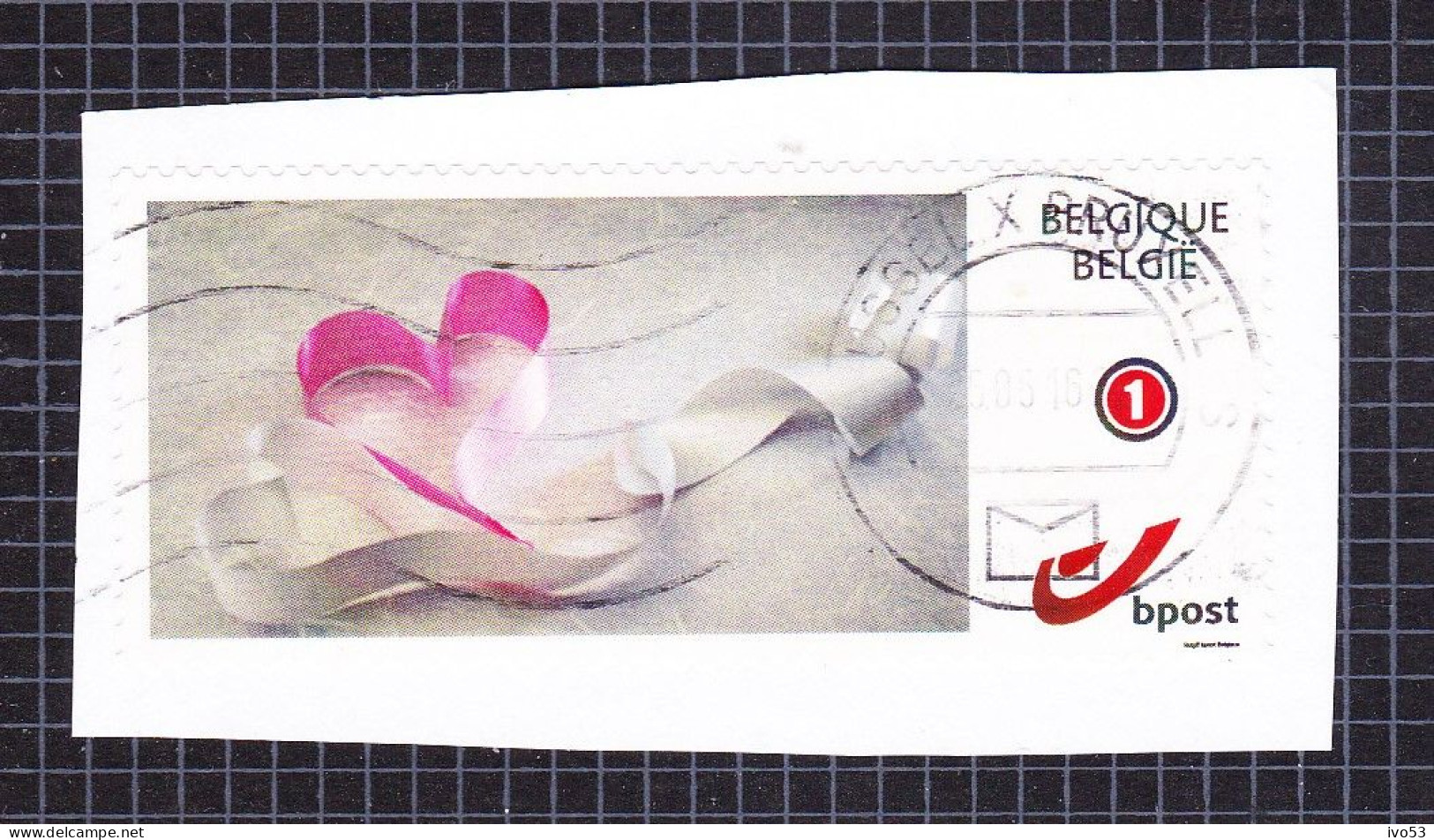 2011 Nr 4182/83 Duo-stamp / My Stamp,gestempeld Op Fragment. - Gebruikt