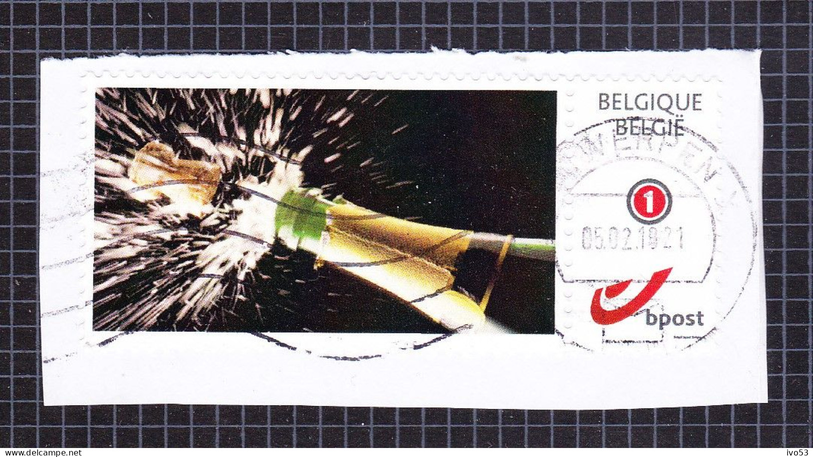 2011 Nr 4182/83 Duo-stamp / My Stamp,gestempeld Op Fragment. - Usados