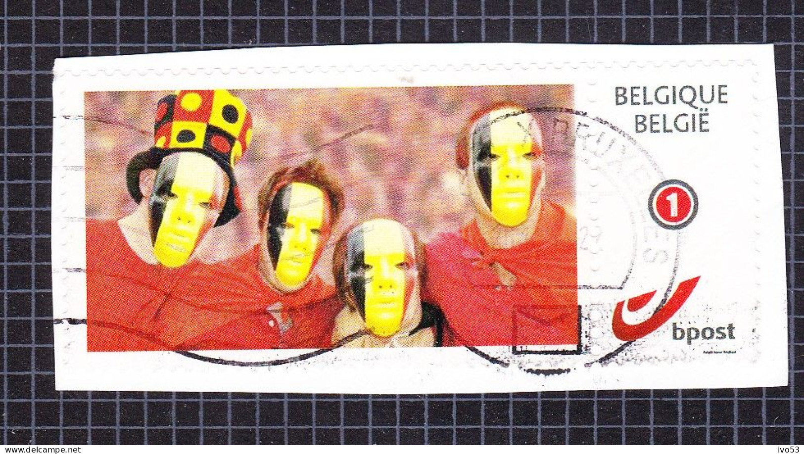 2011 Nr 4182/83 Duo-stamp / My Stamp,gestempeld Op Fragment. - Gebruikt