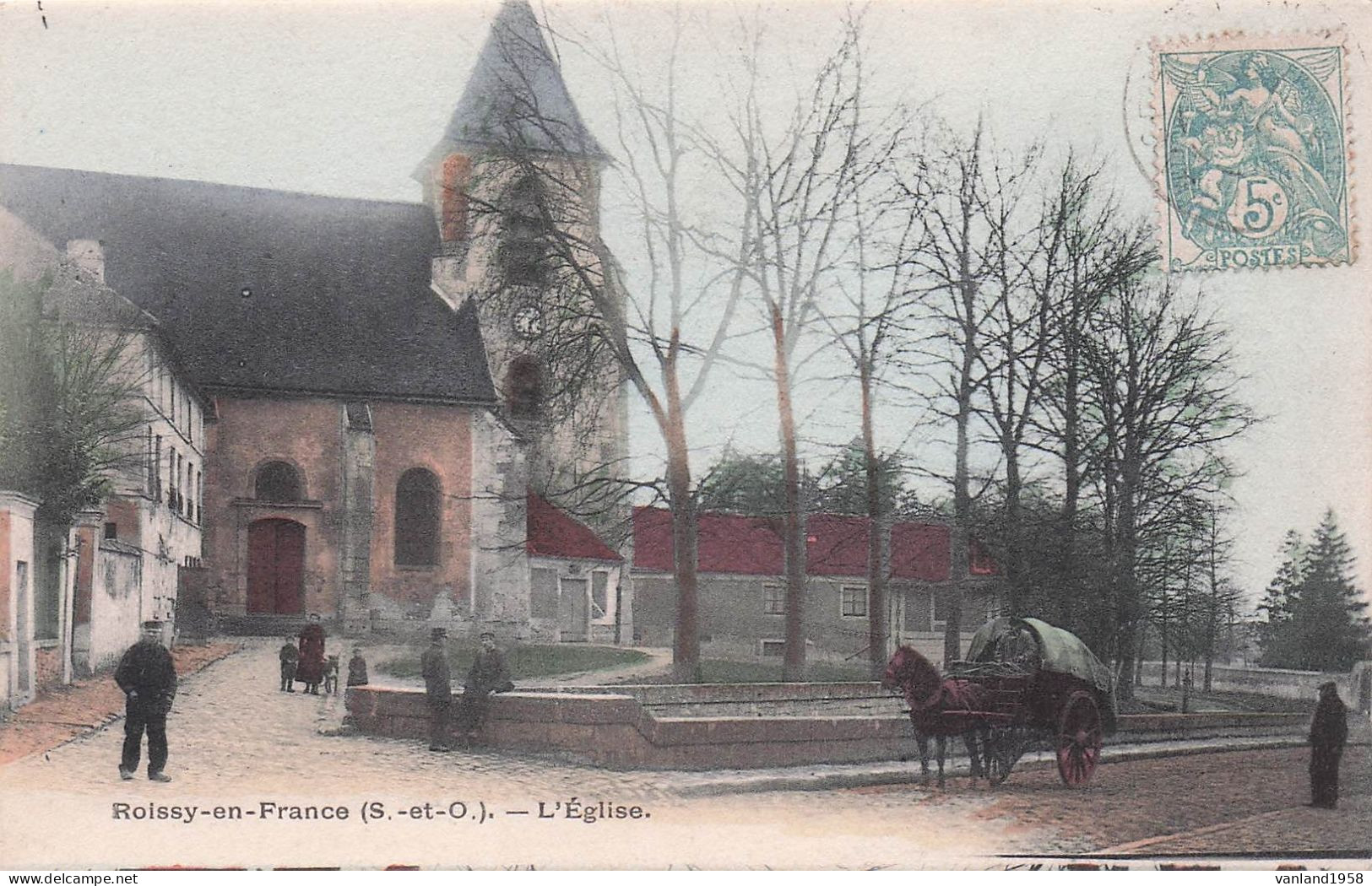 ROISSY En FRANCE-l'église (colorisée) - Roissy En France