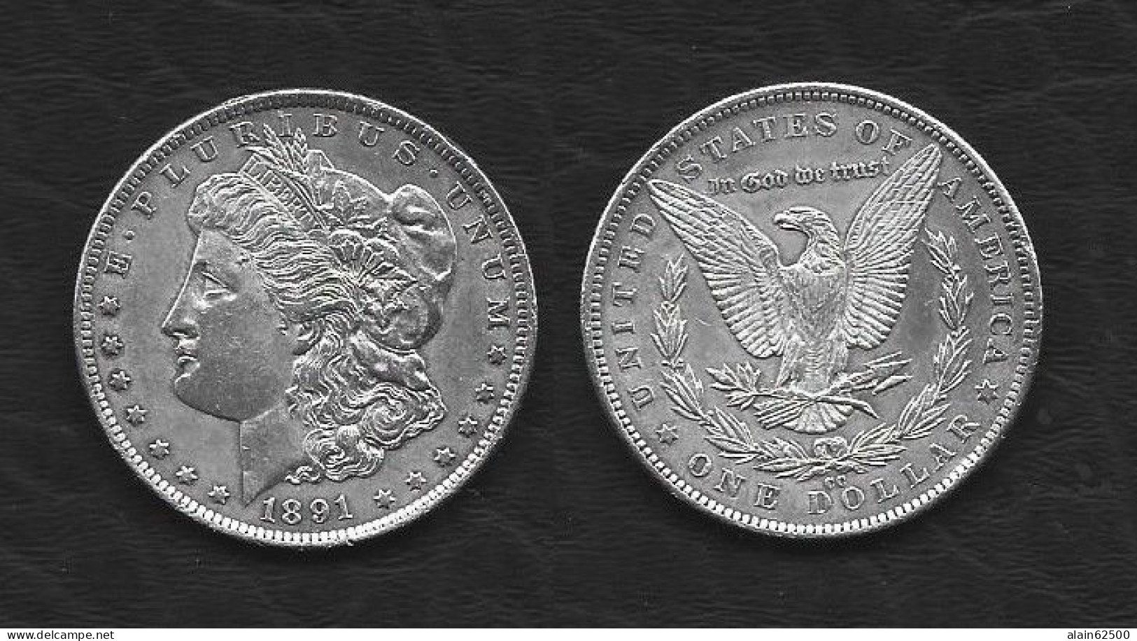 ETATS-UNIS . MORGAN DOLLAR . 1891 CC . Carson City . - 1878-1921: Morgan