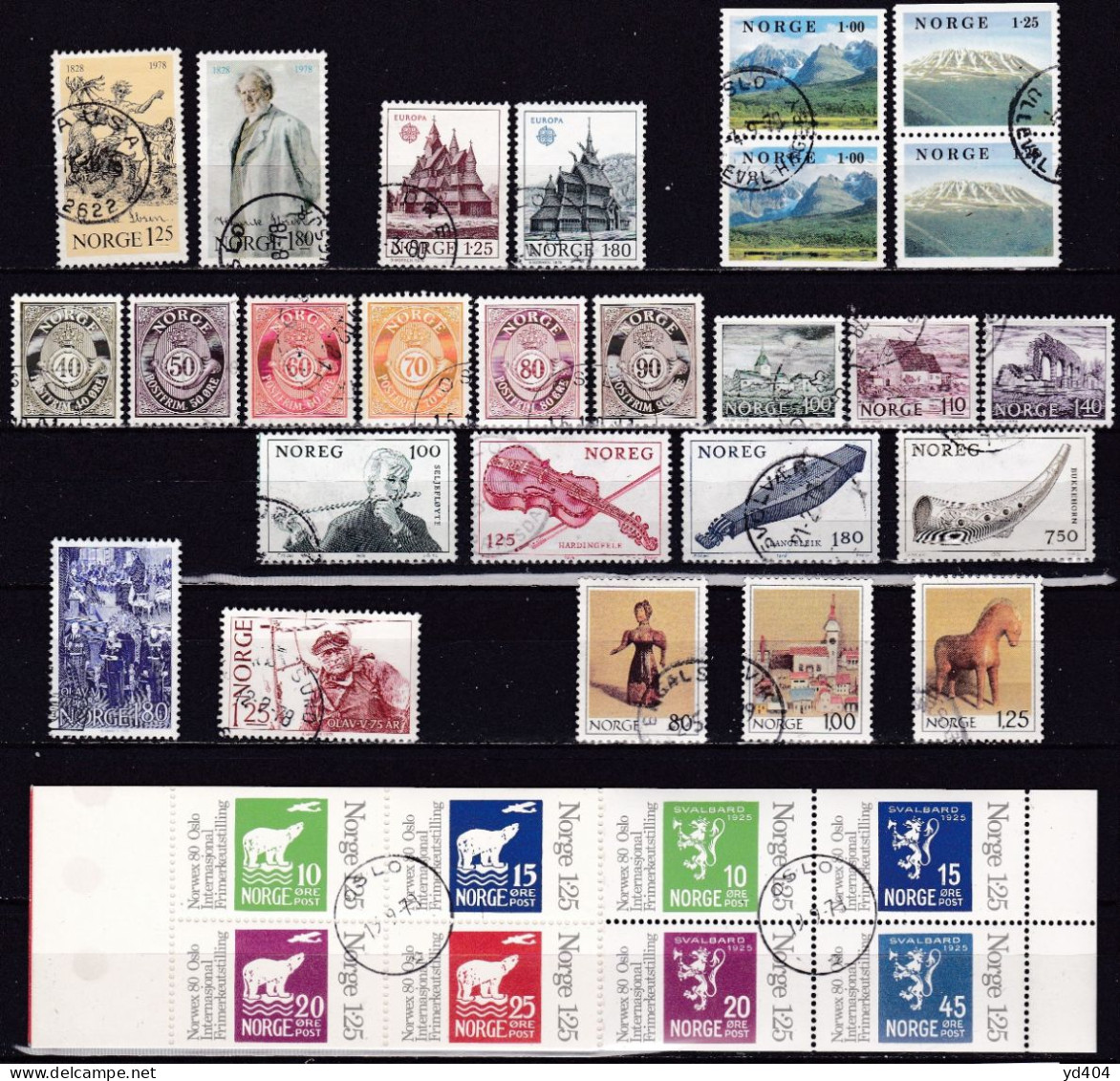 NO092B – NORVEGE - NORWAY – 1978 – FULL YEAR SET – Y&T # 714/745 USED 22 € - Used Stamps