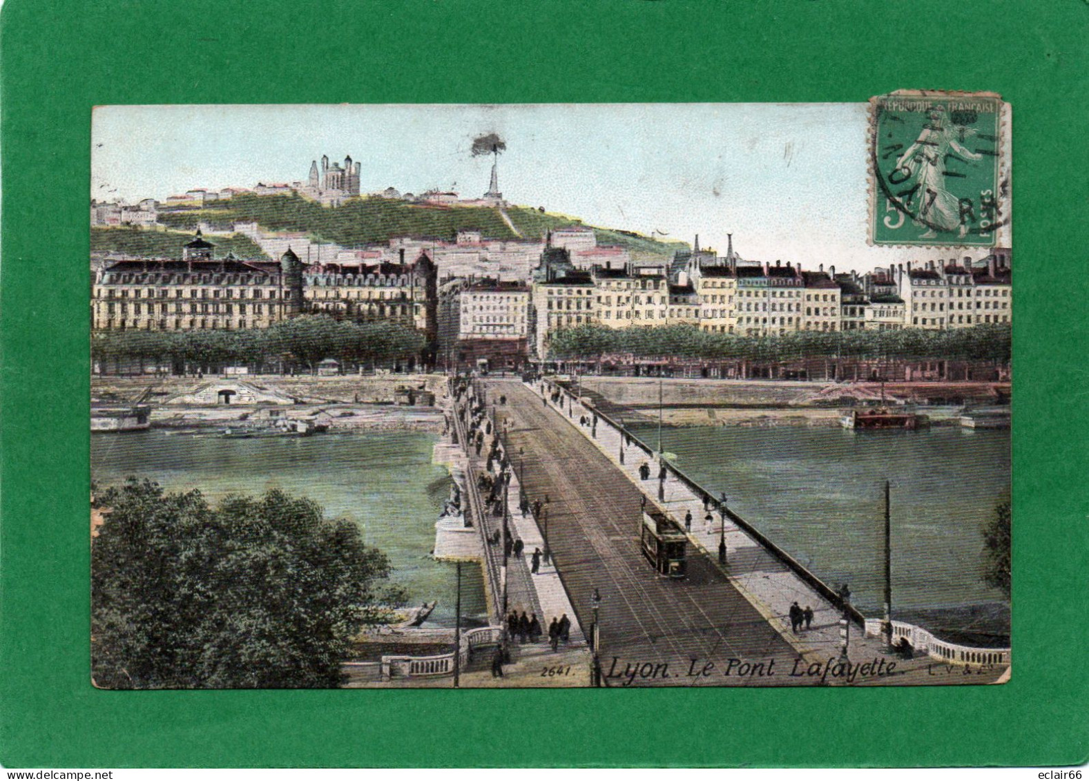LYON 3 - Le Pont Lafayette CPA Animation  Année 1911 EDIT AQUA-PHOTO - Lyon 3