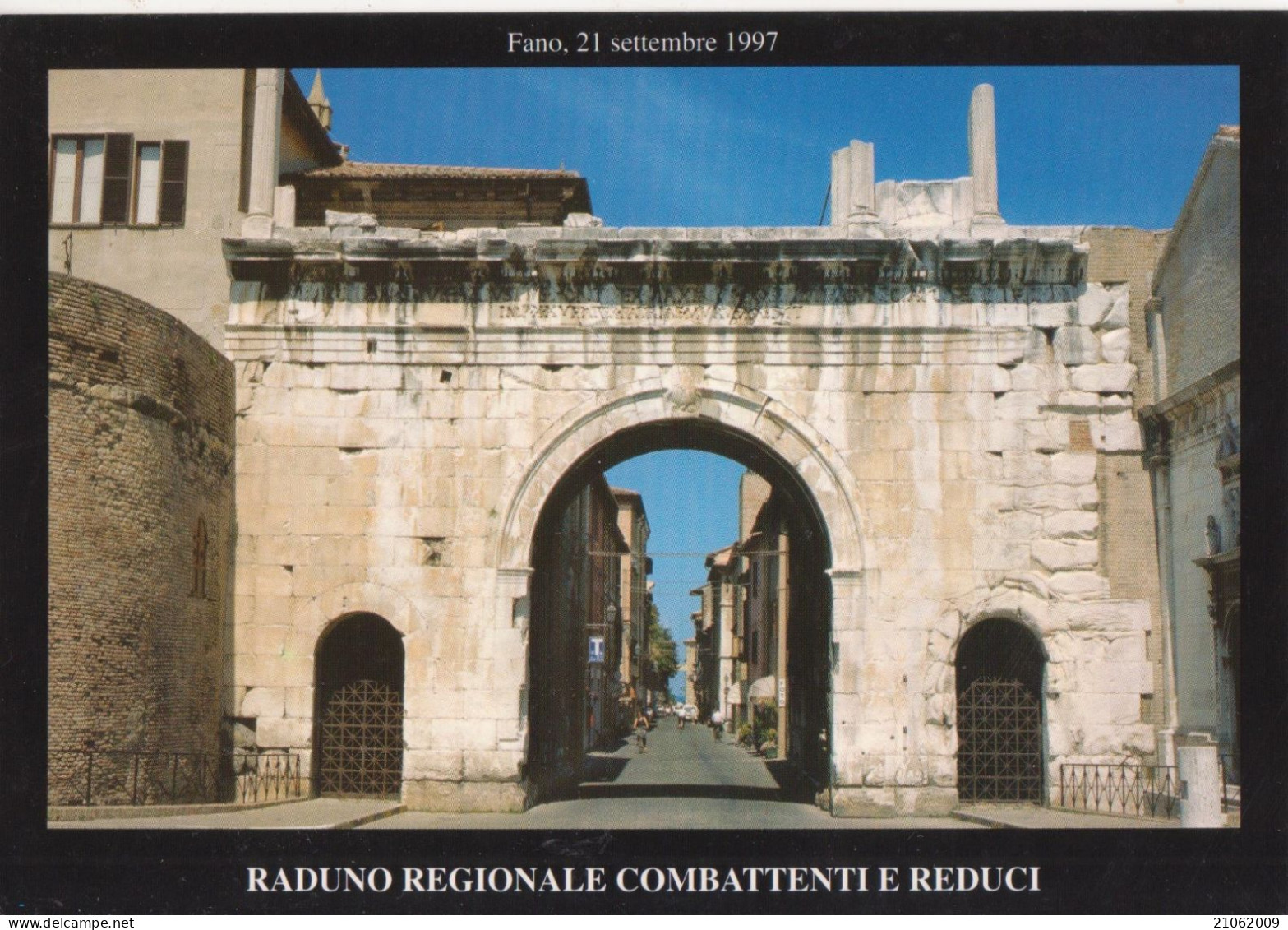 FANO - ARCO DI AUGUSTO - RADUNO REGIONALE COMBATTENTI E REDUCI 21.09.1997 - INSEGNA "SALI E TABACCHI" - NV - Fano