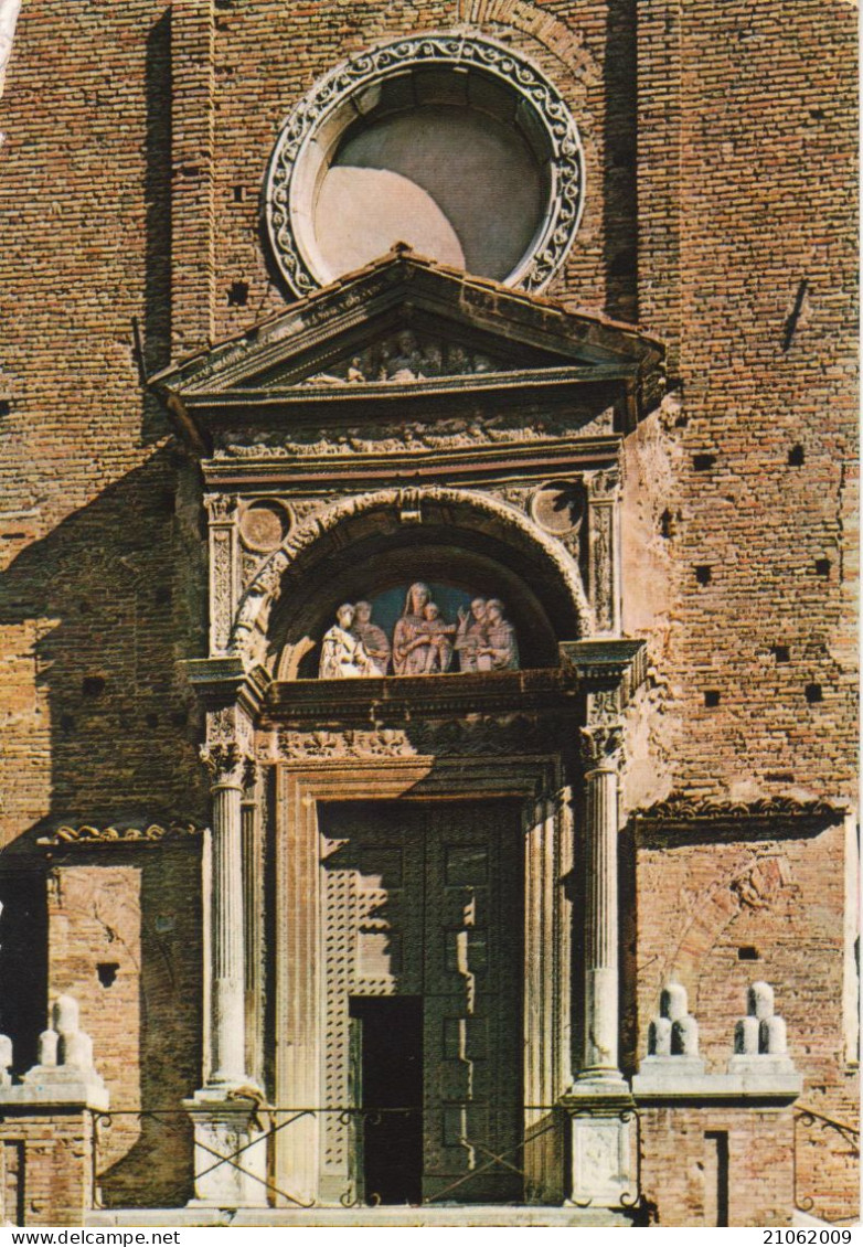 URBINO - CHURCH EGLISE KIRSCH CHIESA S. DOMENICO, PORTALE CON LUNETTA DI LUCA DELLA ROBBIA - VIAGGIATA - Urbino