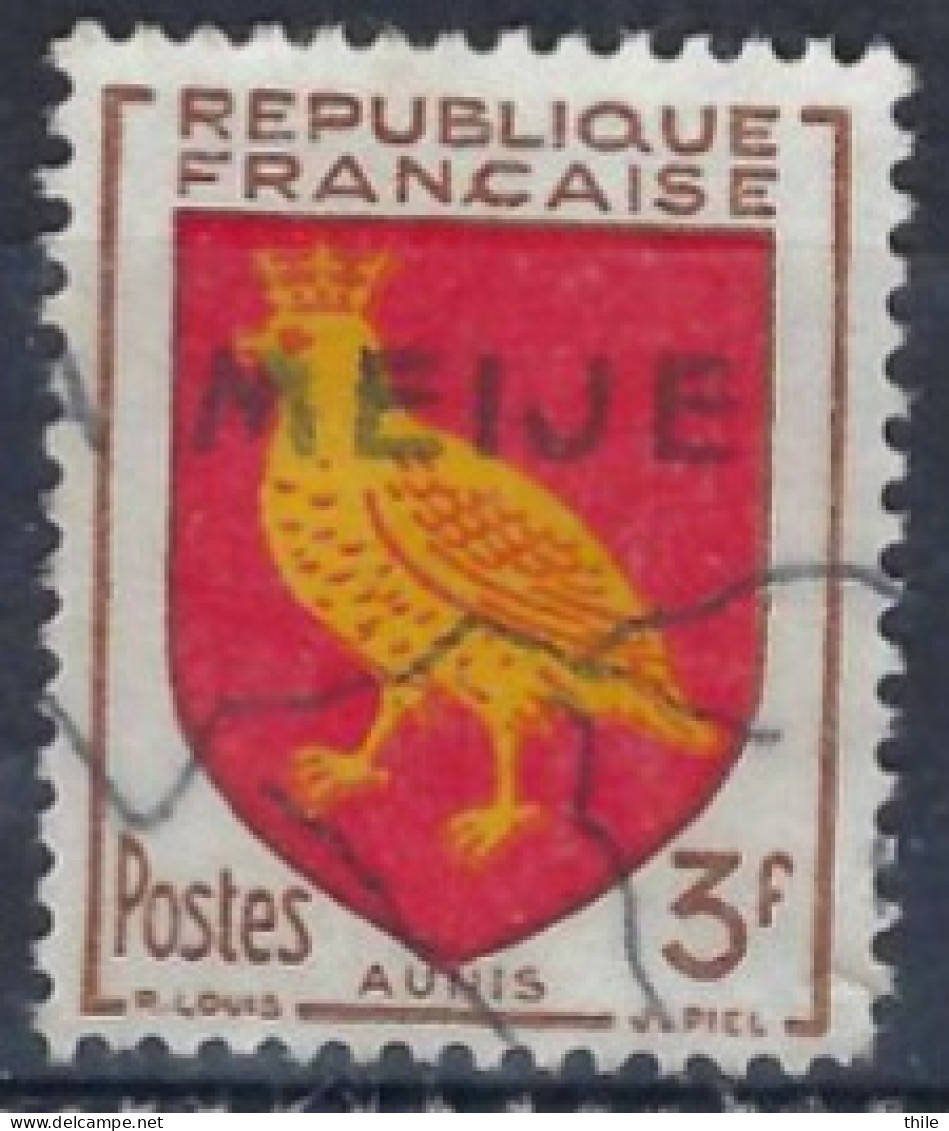 YT 1004 (o) - AUNIS - 1941-66 Armoiries Et Blasons