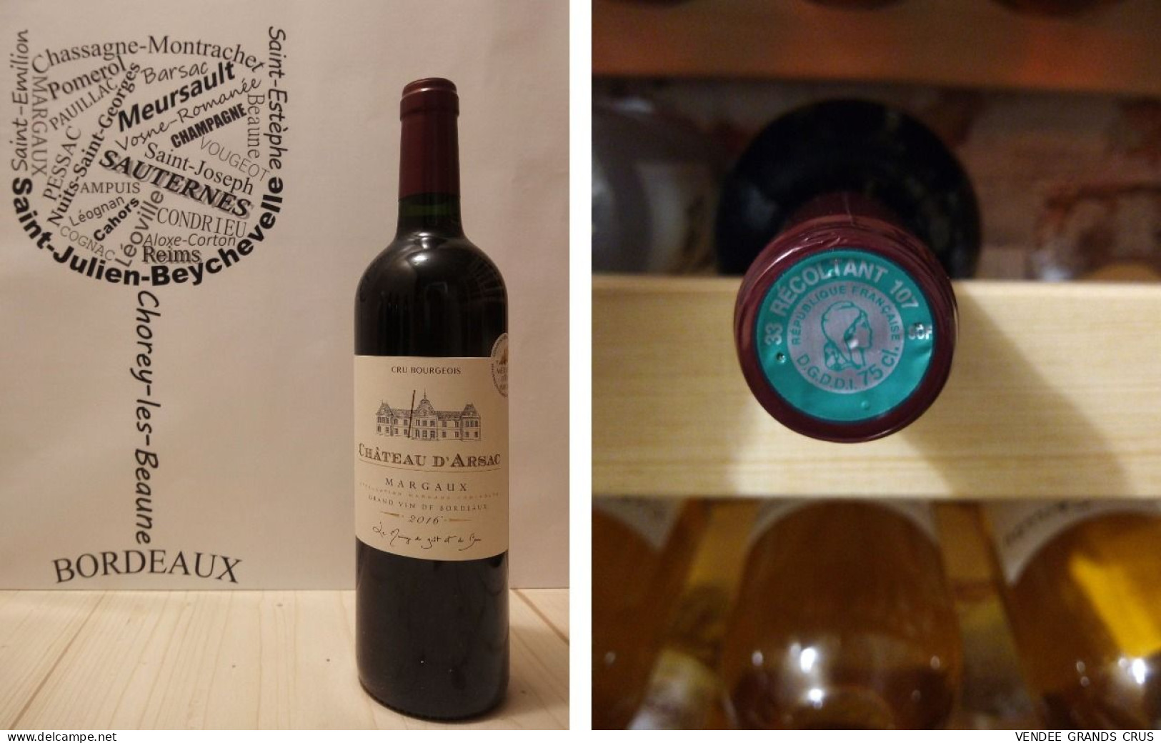 Château D'Arsac 2016 - Margaux - Cru Bourgeois - 1 X 75 Cl - Rouge - Wijn