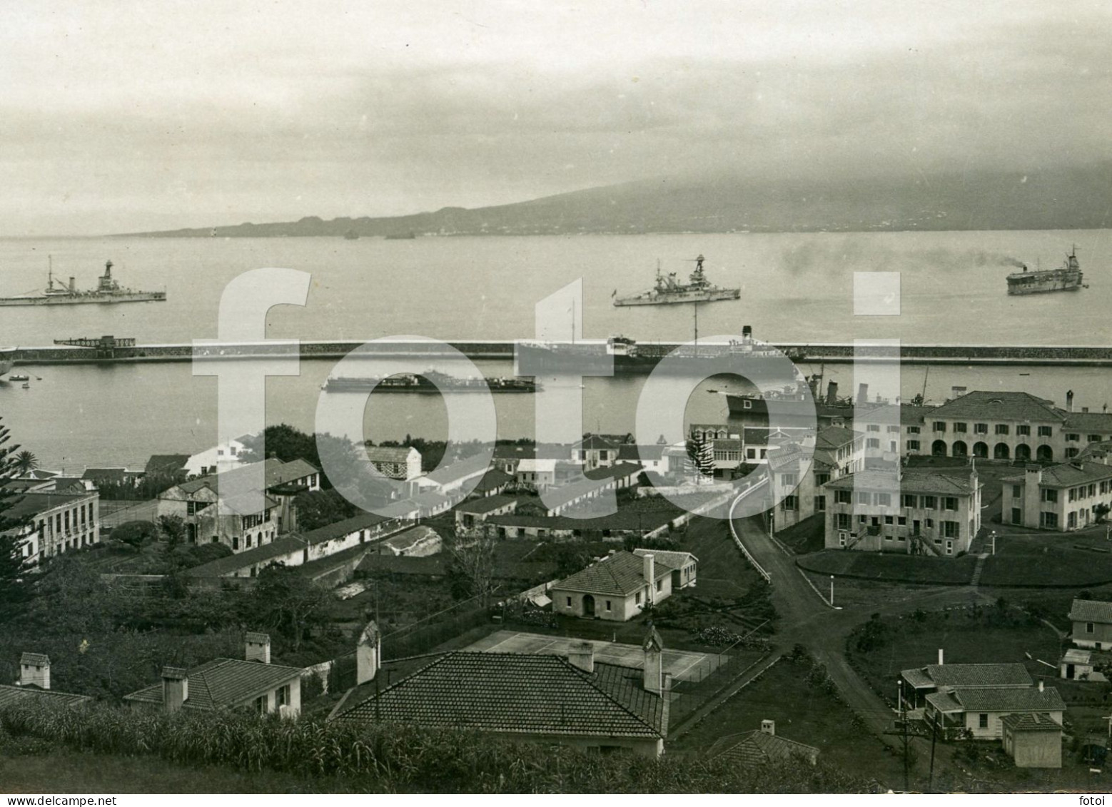 JULIO VITORINO DA SILVEIRA REAL PHOTO FOTO POSTCARD PORT SHIP HORTA FAIAL FAYAL AÇORES AZORES  PORTUGAL CARTE POSTALE - Açores