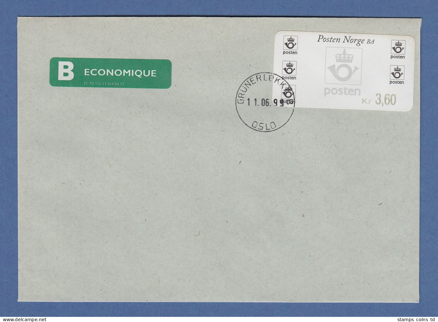 Norwegen 1999 ATM Postemblem Wert 3,60 Auf FDC GRÜNERLOKKA 11.06.99 - Timbres De Distributeurs [ATM]