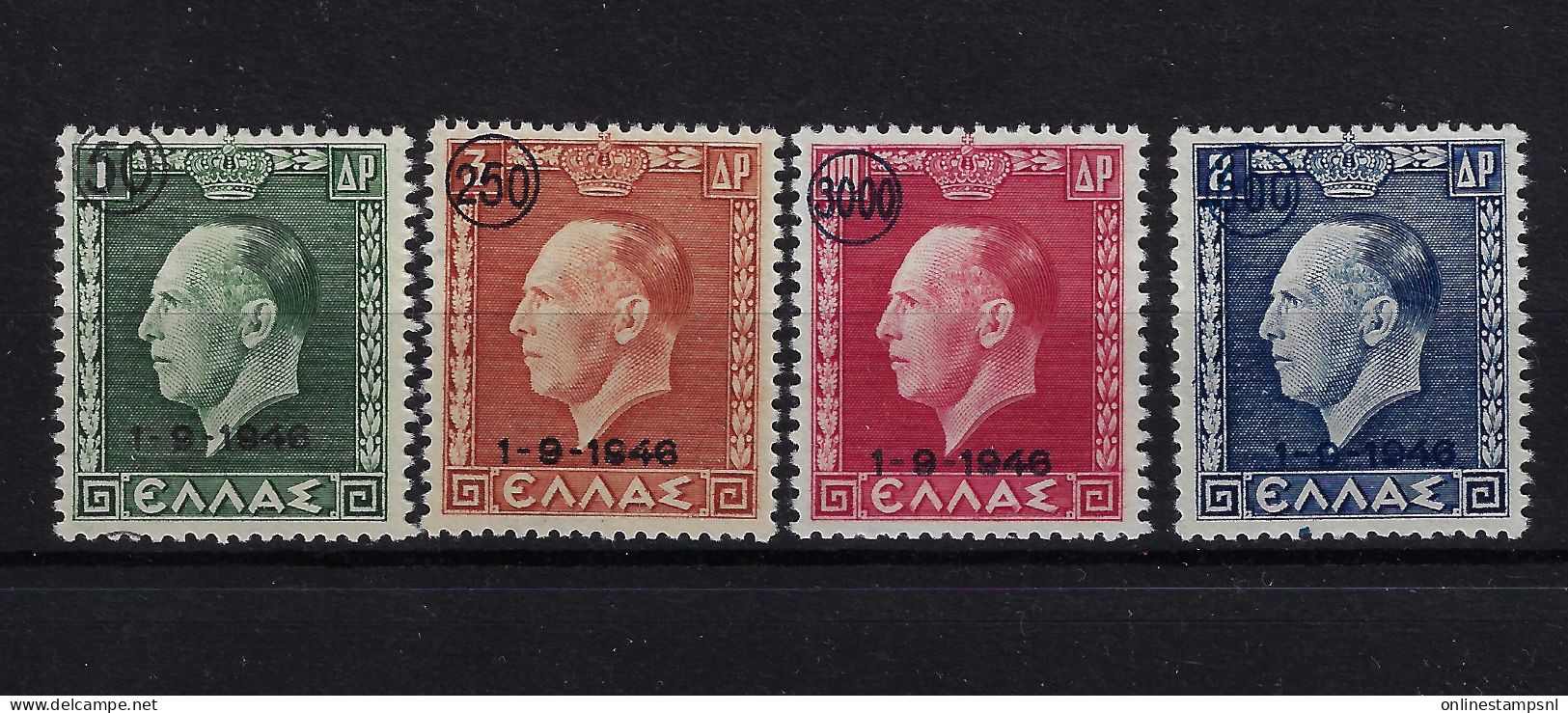 Greece 1946  Mi 532 - 535, Yv 536 - 539 Neuf **/MNH/Postfrisch - Nuevos