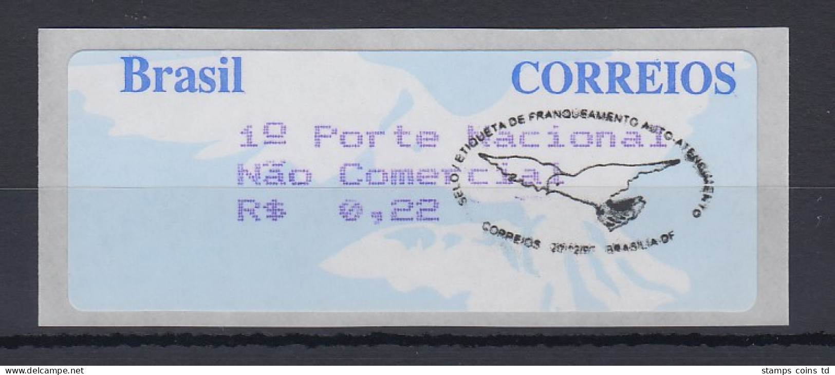 Brasilien Procomp ATM 1997, 3-stellig  Wert 0,22 Mit Ersttagsstempel  - Affrancature Meccaniche/Frama