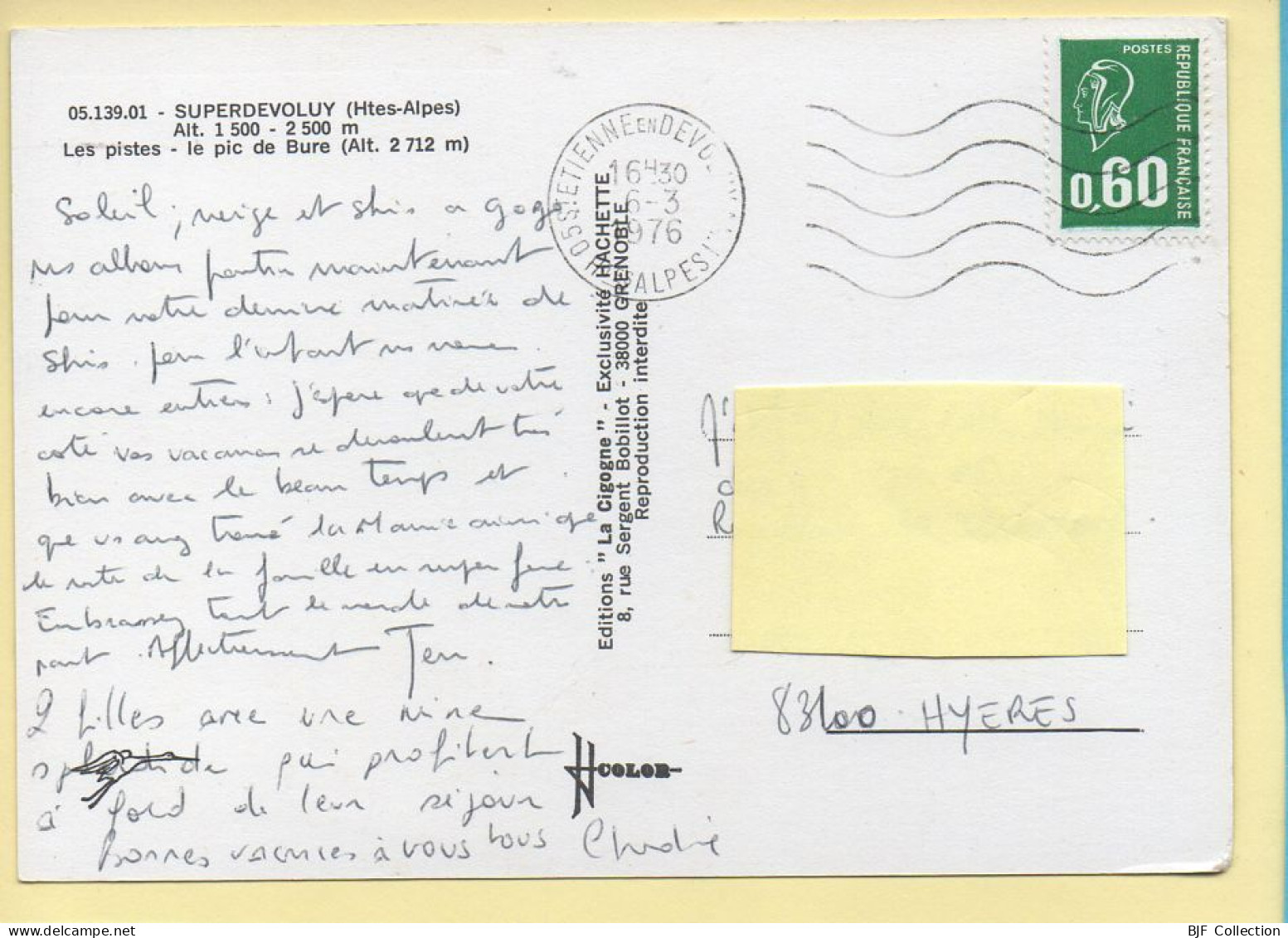 05. SUPERDEVOLUY – Les Pistes / Le Pic De Bure (animée) (voir Scan Recto/verso) - Saint Etienne En Devoluy