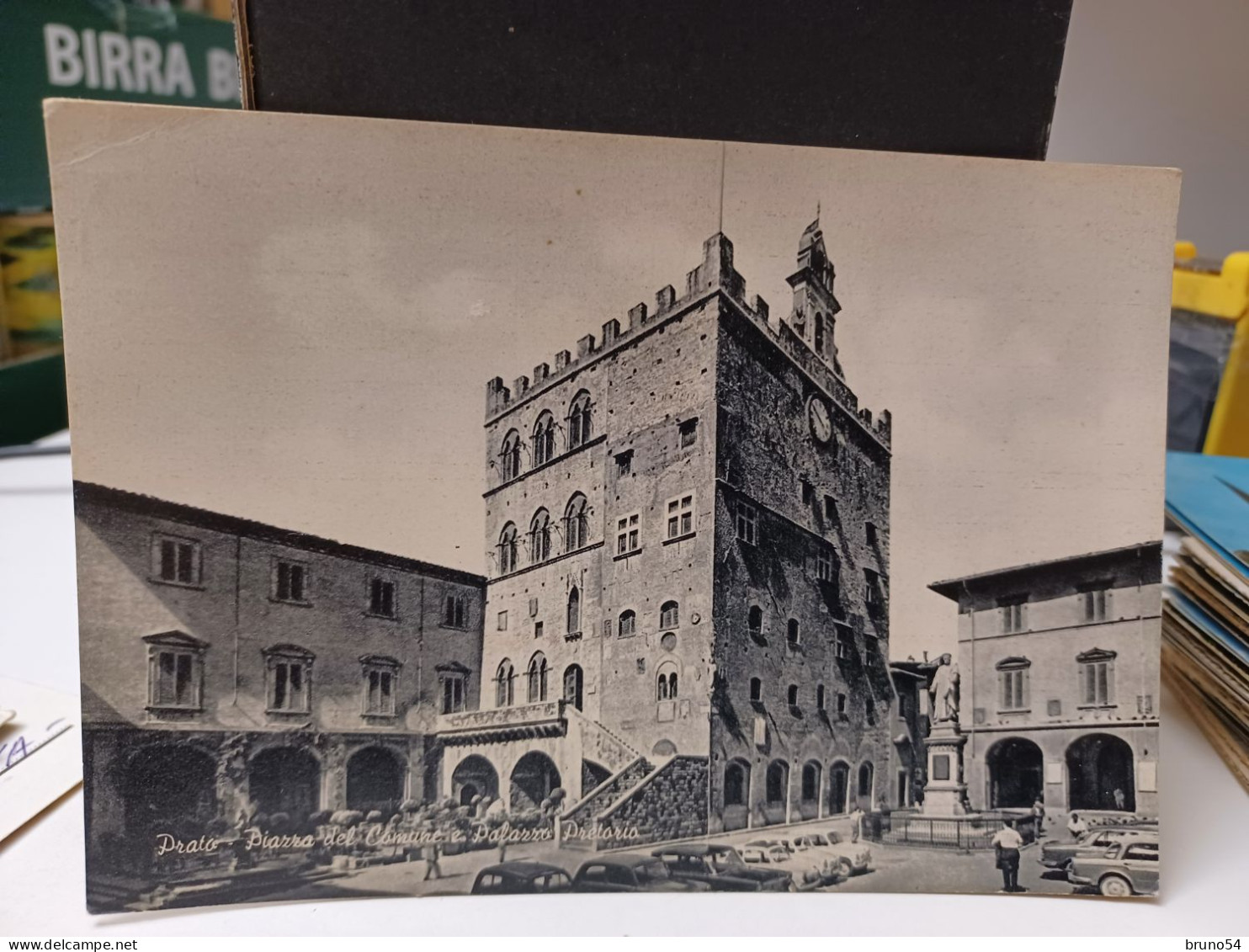 Cartolina Prato ,piazza Del Comune E Palazzo Pretorio 1969 - Prato