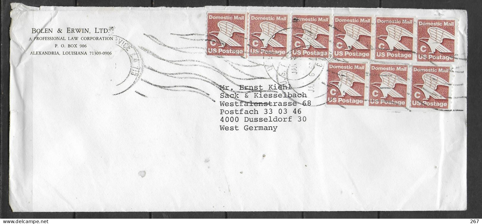 USA  Lettre  Aigle - Lettres & Documents