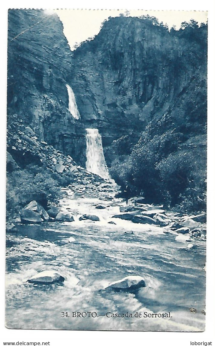 CASCADA DE SORROSAL.-  ALTO PIRINEO DE ARAGON.- .- BROTO - HUESCA.- ( ESPAÑA ) - Huesca