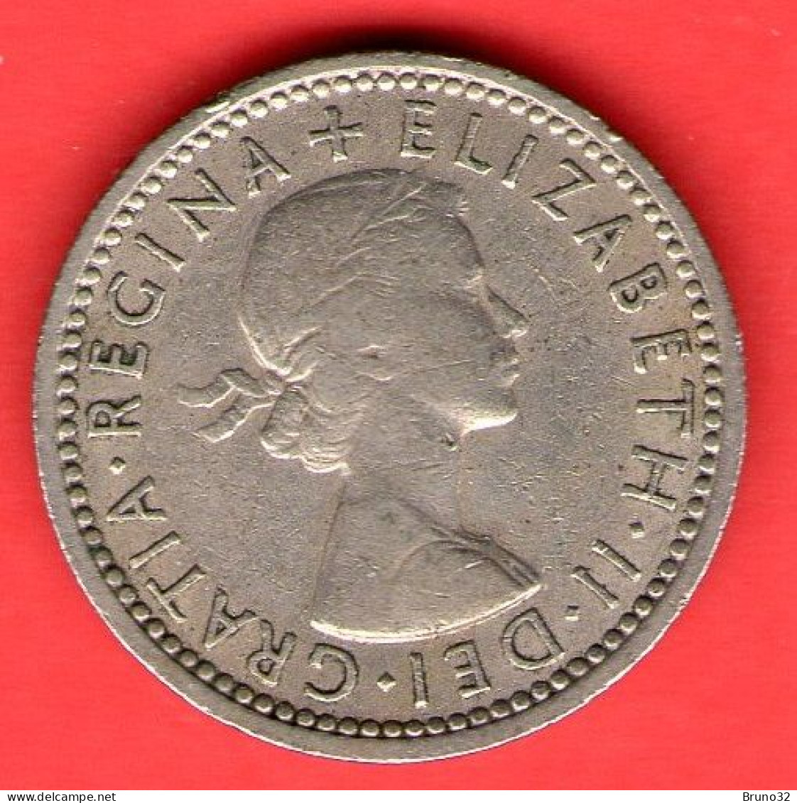 Gran Bretagna - Great Britain - GB - 6 Pence - 1959 - BB/VF - Come Da Foto - H. 6 Pence