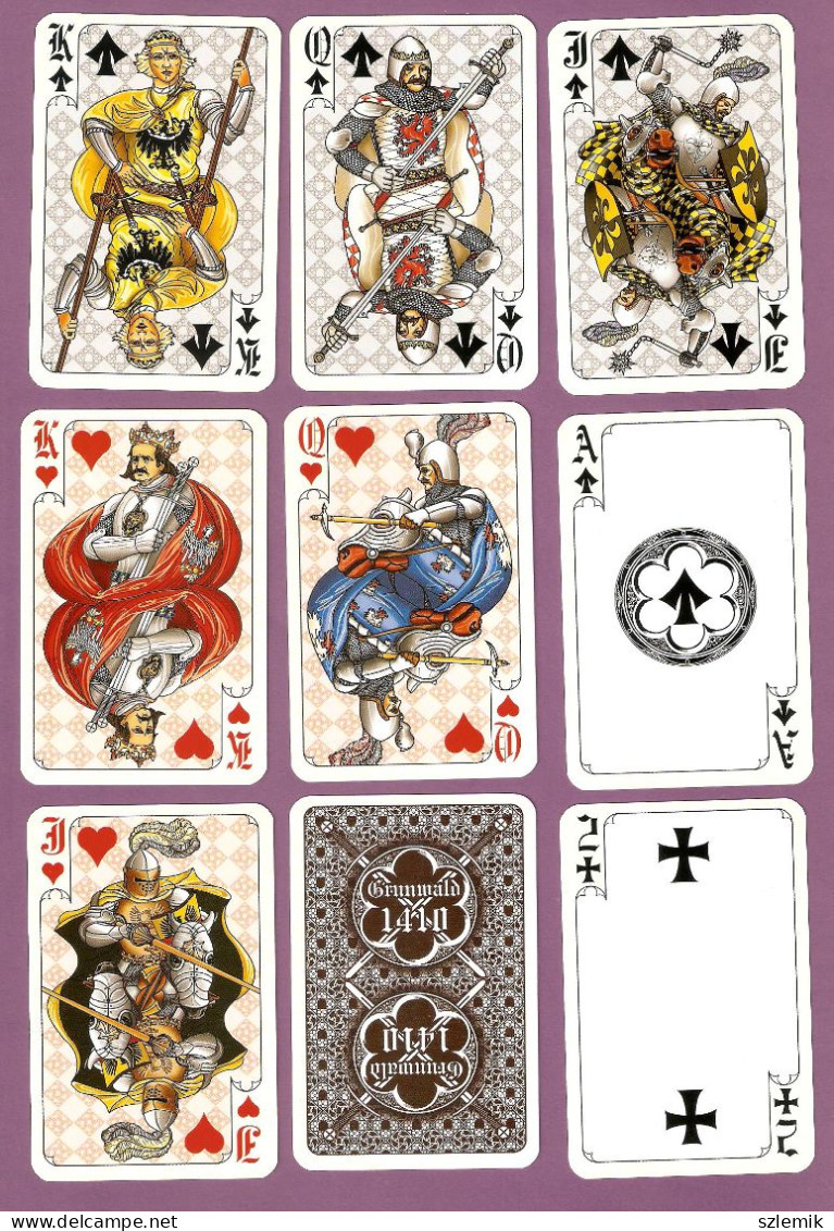 Playing Cards 52 + 3 Jokers.  Battle Of GRUNWALD  1410. POLAND  TREFL -  2010.  Graphic Design – Krzysztof Cieslak - 54 Kaarten