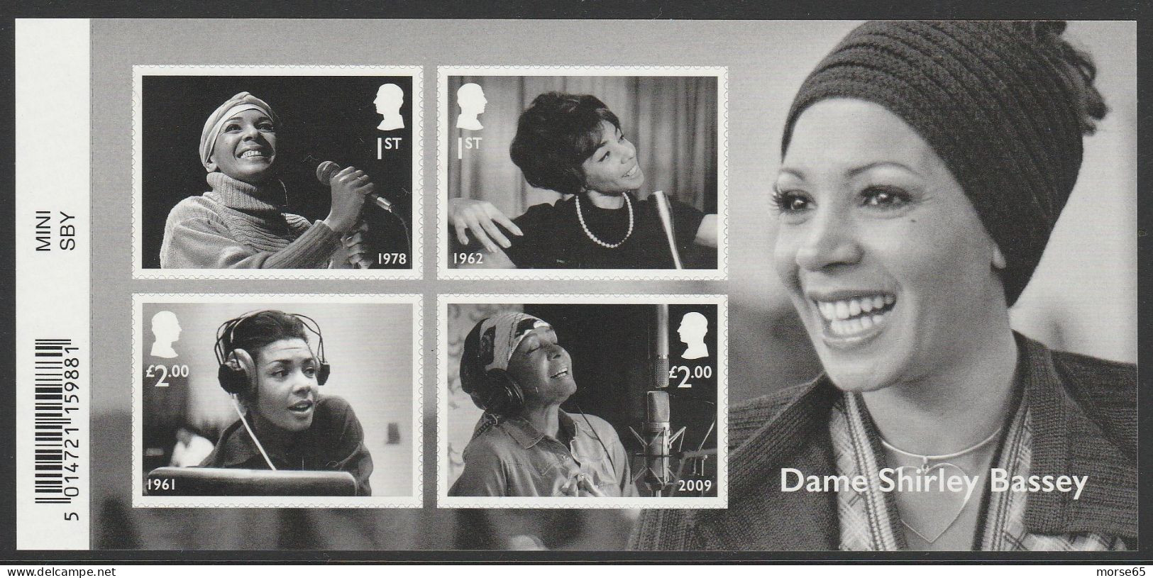 2023 Dame Shirley Bassey - Miniature Sheet - Non Classificati