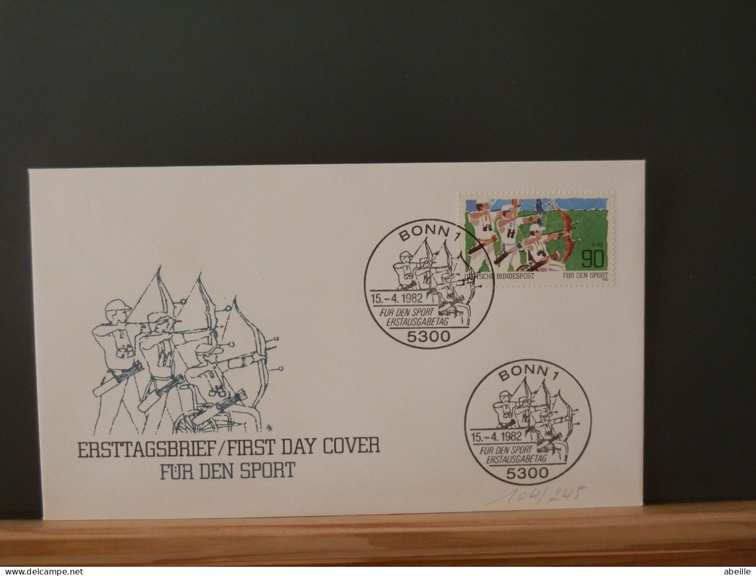 104/245  FDC  ALLEMAGNE - Tir à L'Arc