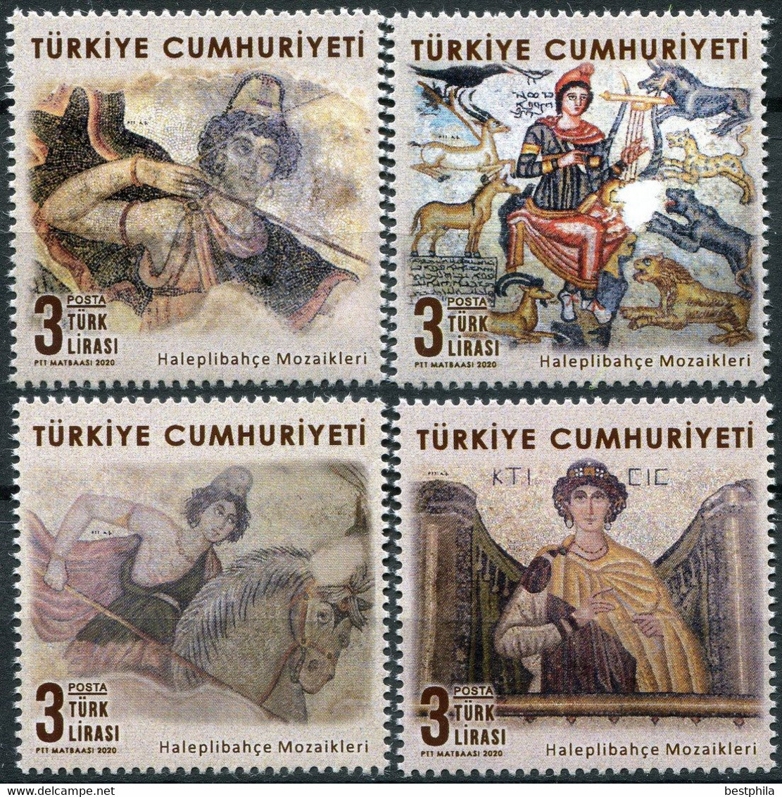 Turkey, Türkei - 2020 - Haleplibahçe Mosaics ** MNH - Nuovi