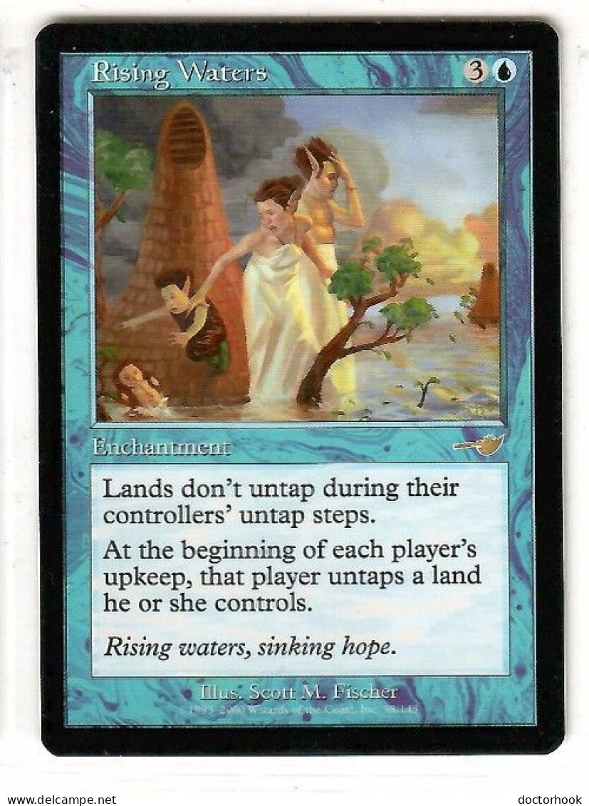 MAGIC The GATHERING  "RISING WATERS"---NEMESIS (MTG--159-2) - Cartes Bleues