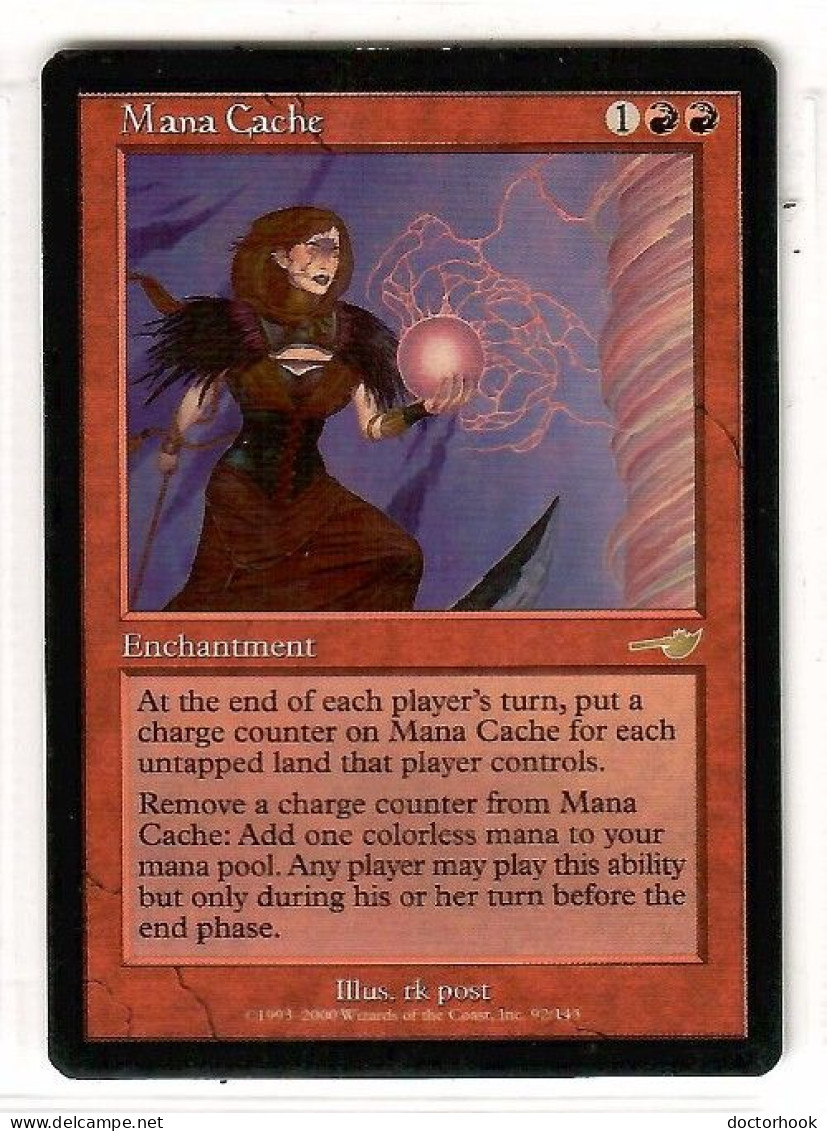 MAGIC The GATHERING  "MANA CACHE"---NEMESIS (MTG--159-5) - Carte Rosse