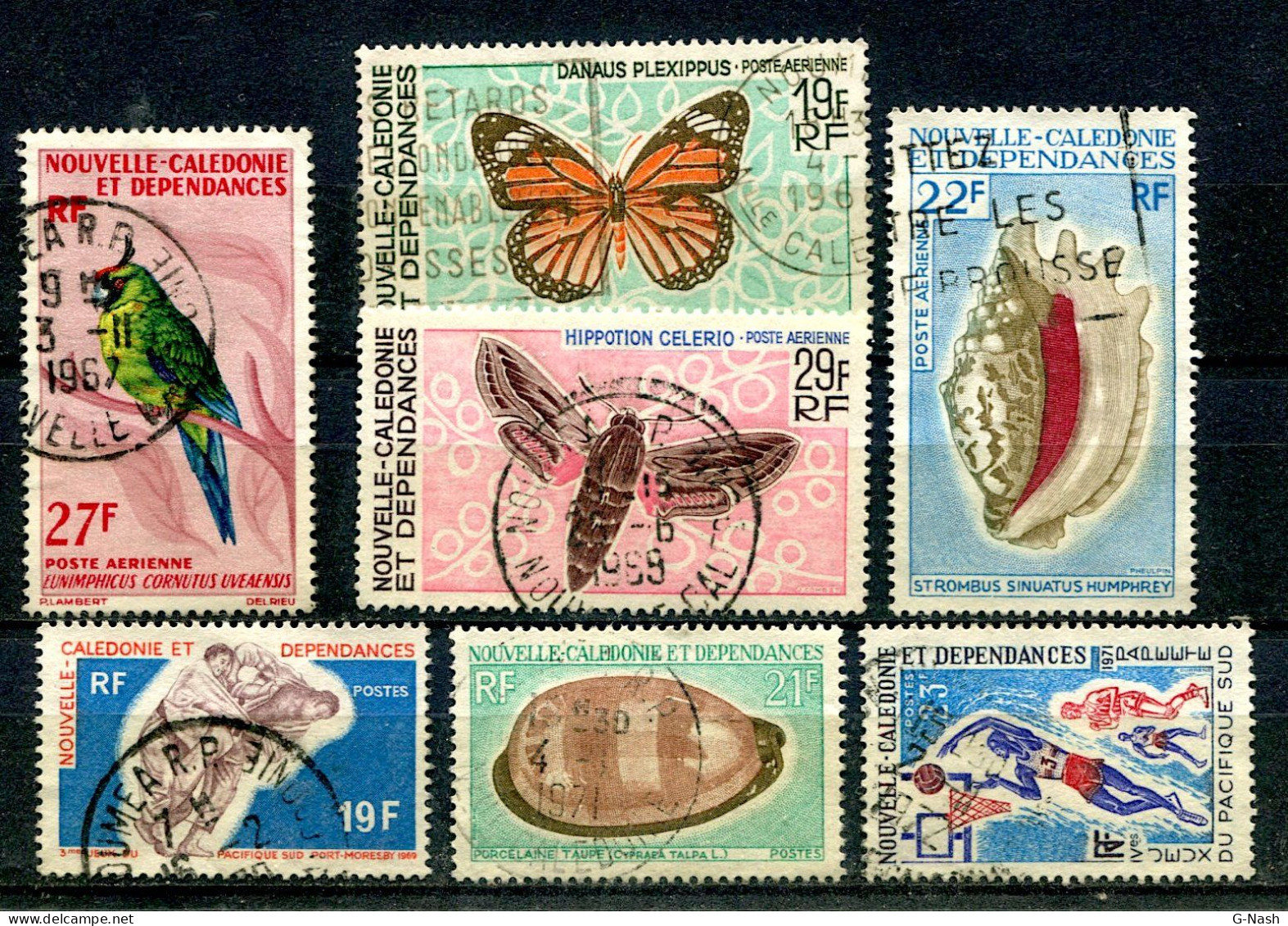 NOUVELLE-CALEDONIE - Lot De 7 Timbres Oblitérés (cote 30€) - Verzamelingen & Reeksen