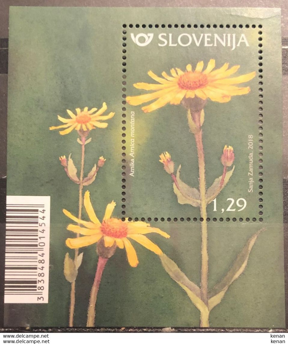 Slovenia, 2018, Mi: Block 105 (MNH) - Plantes Médicinales