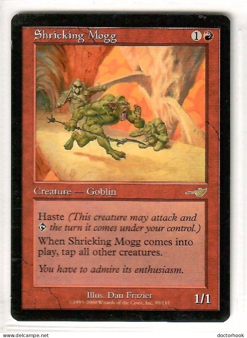 MAGIC The GATHERING  "SHRIEKING MOGG"---NEMESIS (MTG--159-7) - Rot