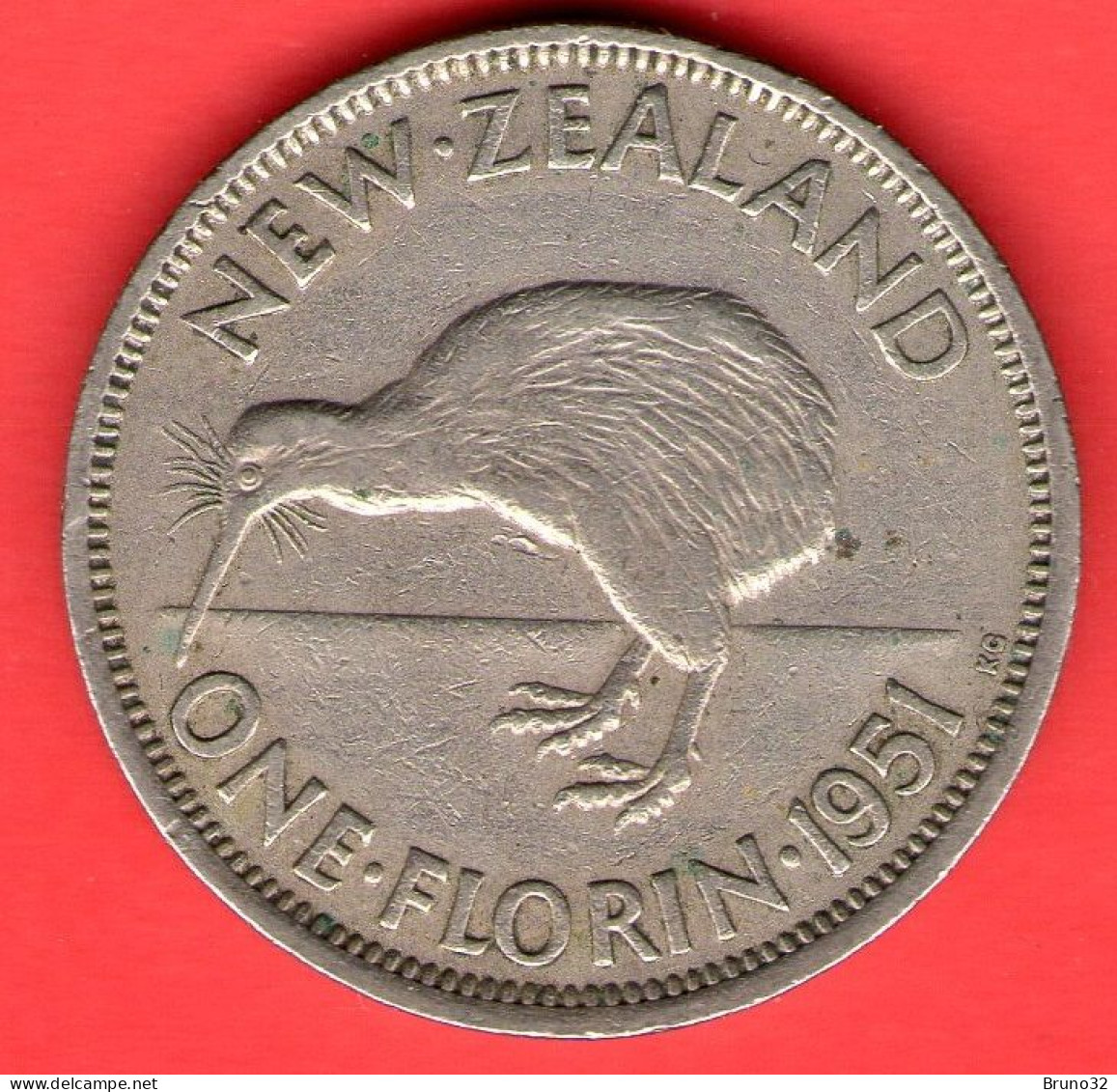 Nuova Zelanda - New Zealand - 1951 - One Florin - SPL/XF - Come Da Foto - New Zealand