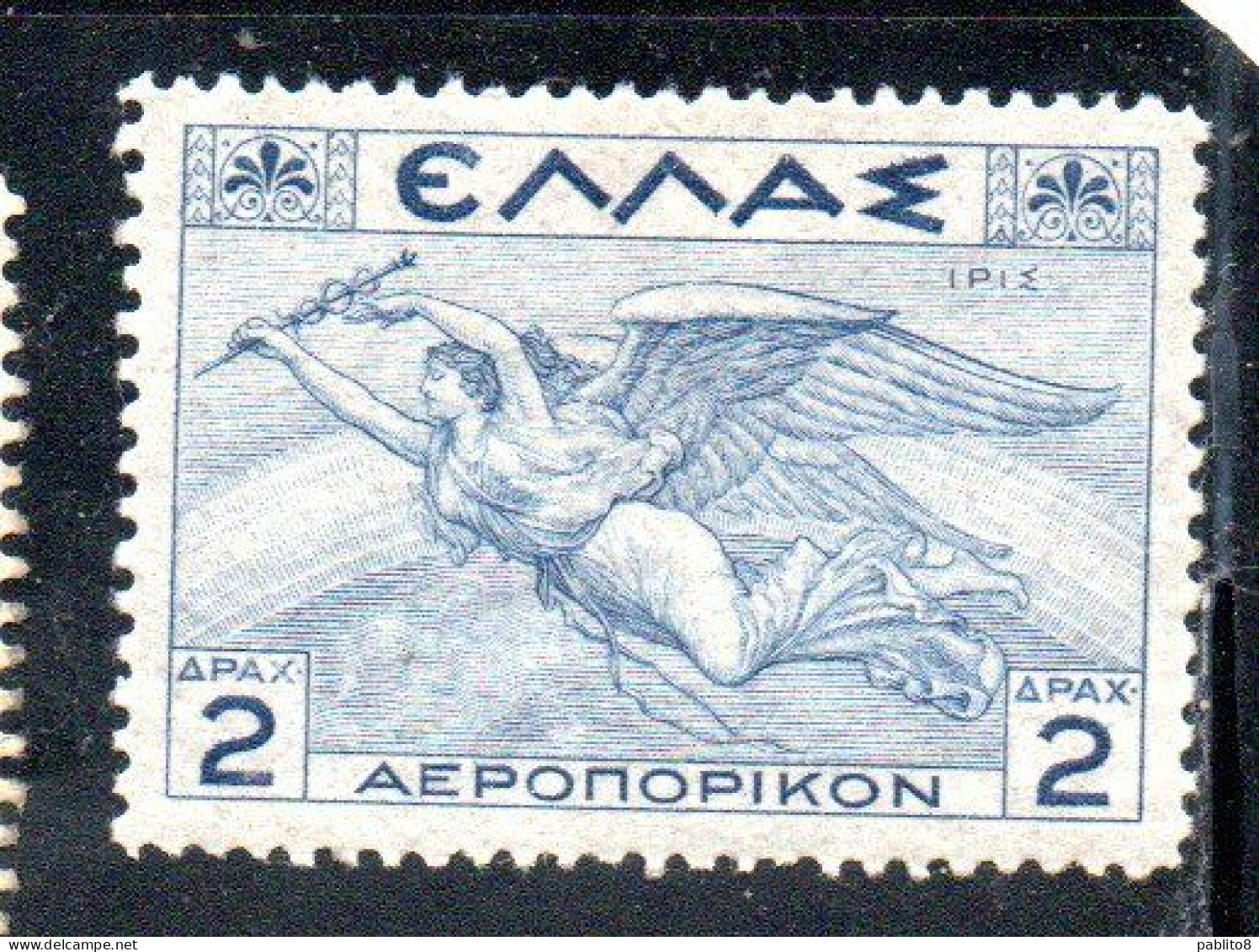 GREECE GRECIA ELLAS 1935 AIR POST MAIL AIRMAIL MYTHOLOGICAL IRIS 2d MNH - Ungebraucht