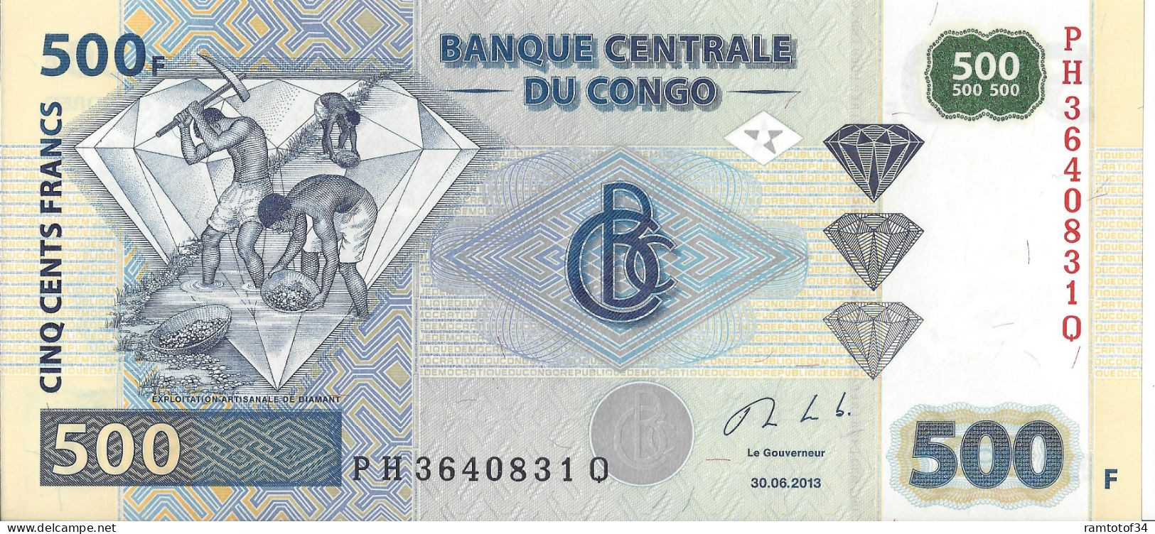 CONGO - 500 Francs 2002 UNC - République Démocratique Du Congo & Zaïre