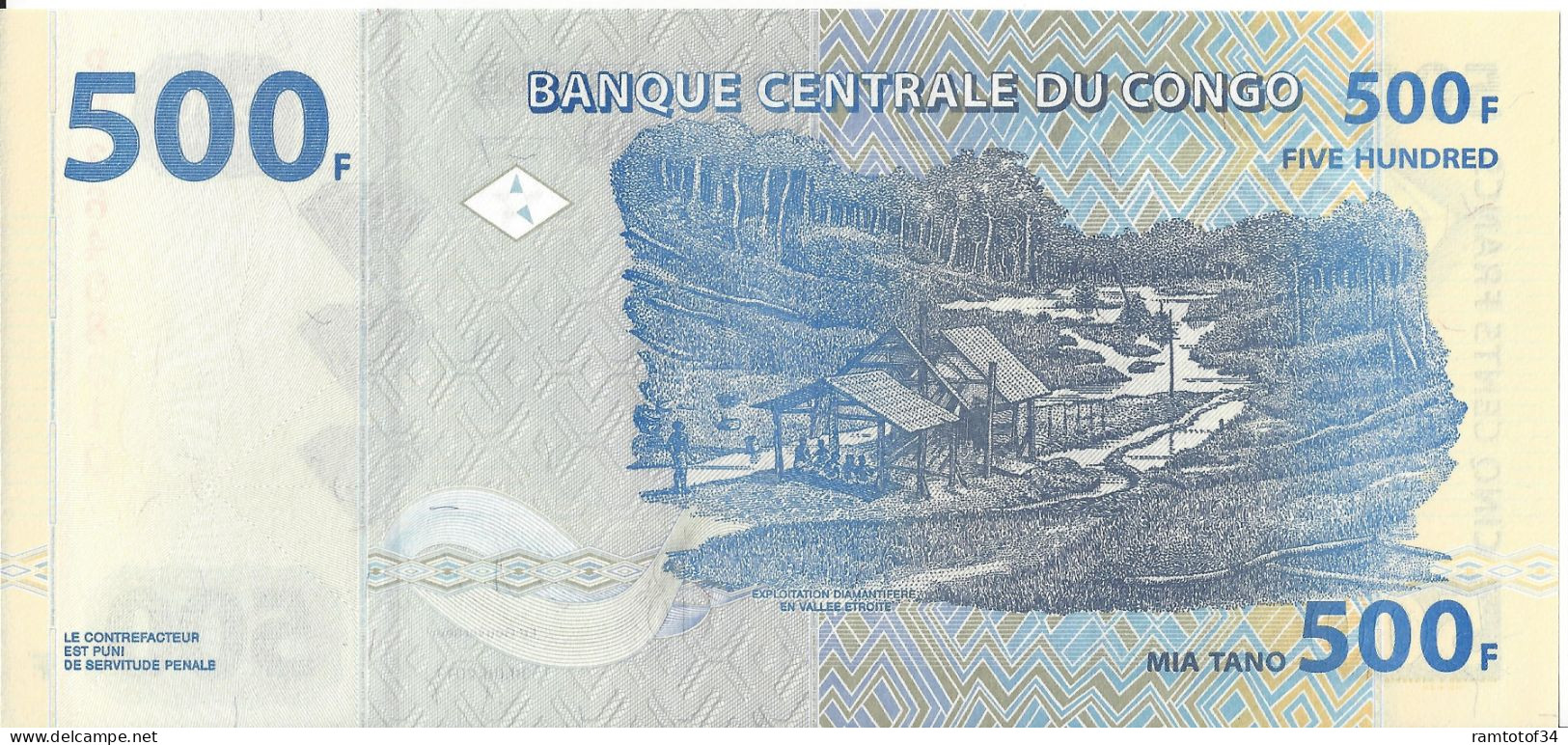 CONGO - 500 Francs 2002 UNC - Repubblica Democratica Del Congo & Zaire