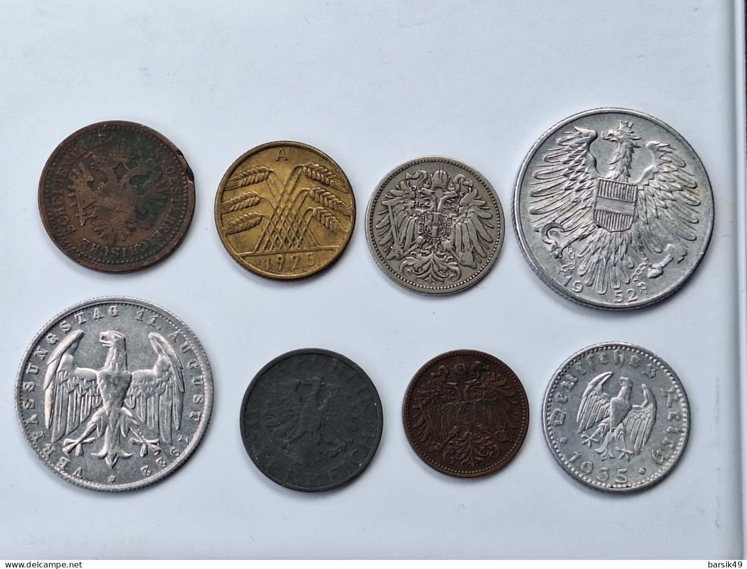 Austria And Germany 8 Old Coins Since 1851 - Andere - Europa