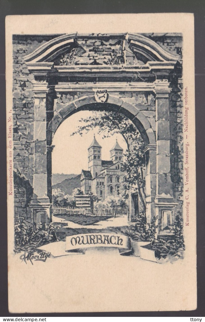 CPA   :  ( 68 )  Haut- Rhin  Abbaye De  Murbach     Postkarte  Carte Non Circulée - Murbach