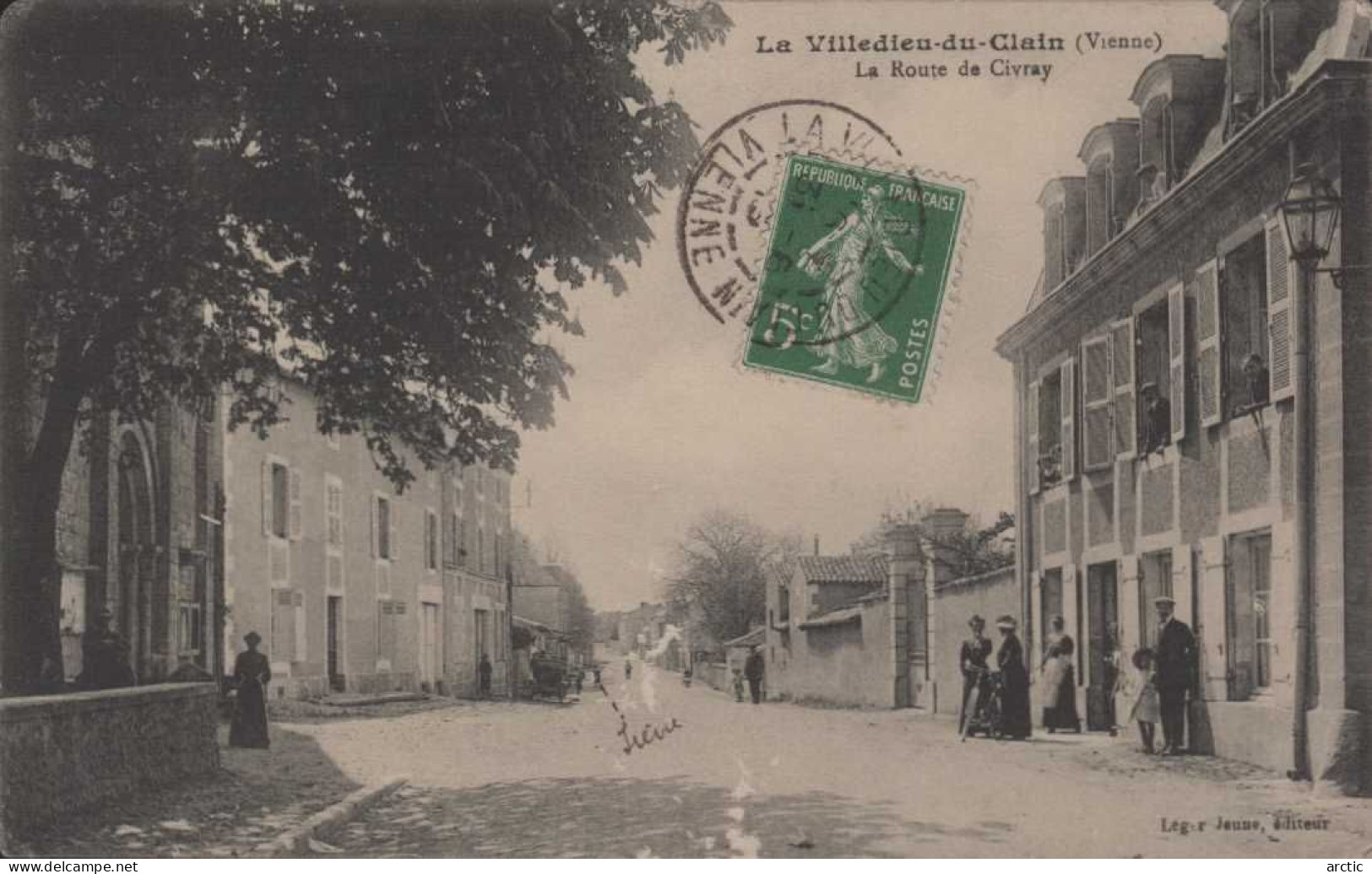 La VILLEDIEU  Du CLAIN La Route De Civray - La Villedieu Du Clain