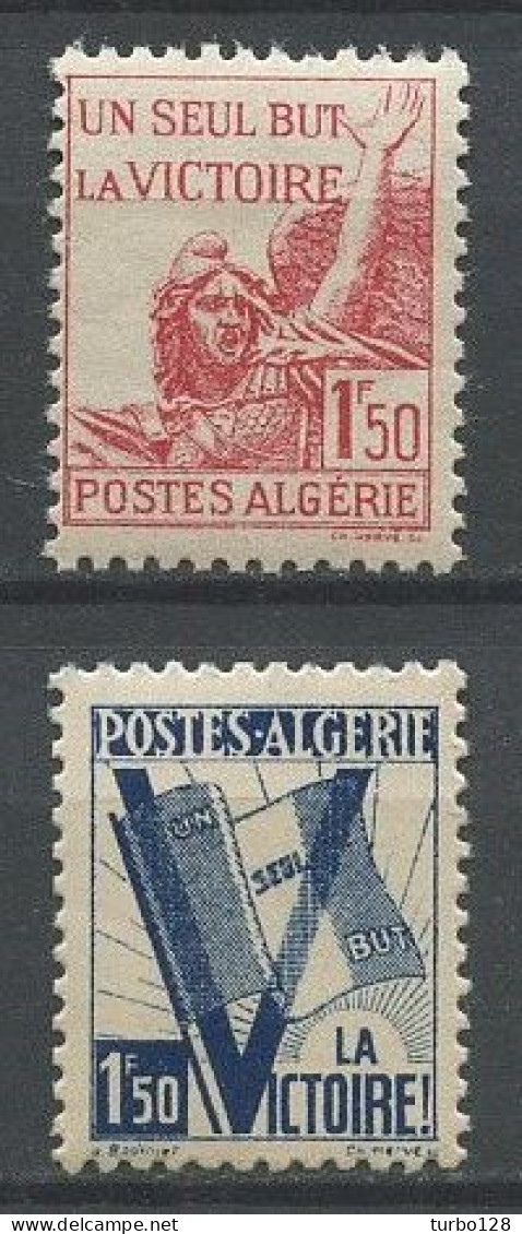 ALGERIE 1943 N° 198/199 ** Neufs  MNH Superbes C 1.50 € Pour La Victoire Mariane Drapeau Flag - Neufs