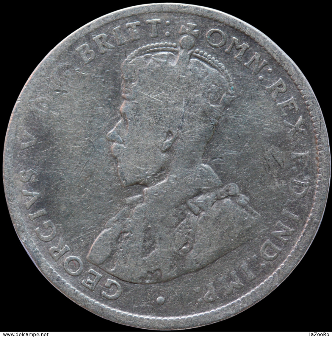 LaZooRo: Australia 1 Florin 1921 VG / F - Silver - Florin