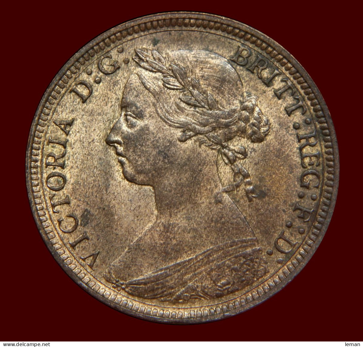 Great Britain 1887 Half-Penny About UNC British 1/2 Penny - Otros & Sin Clasificación