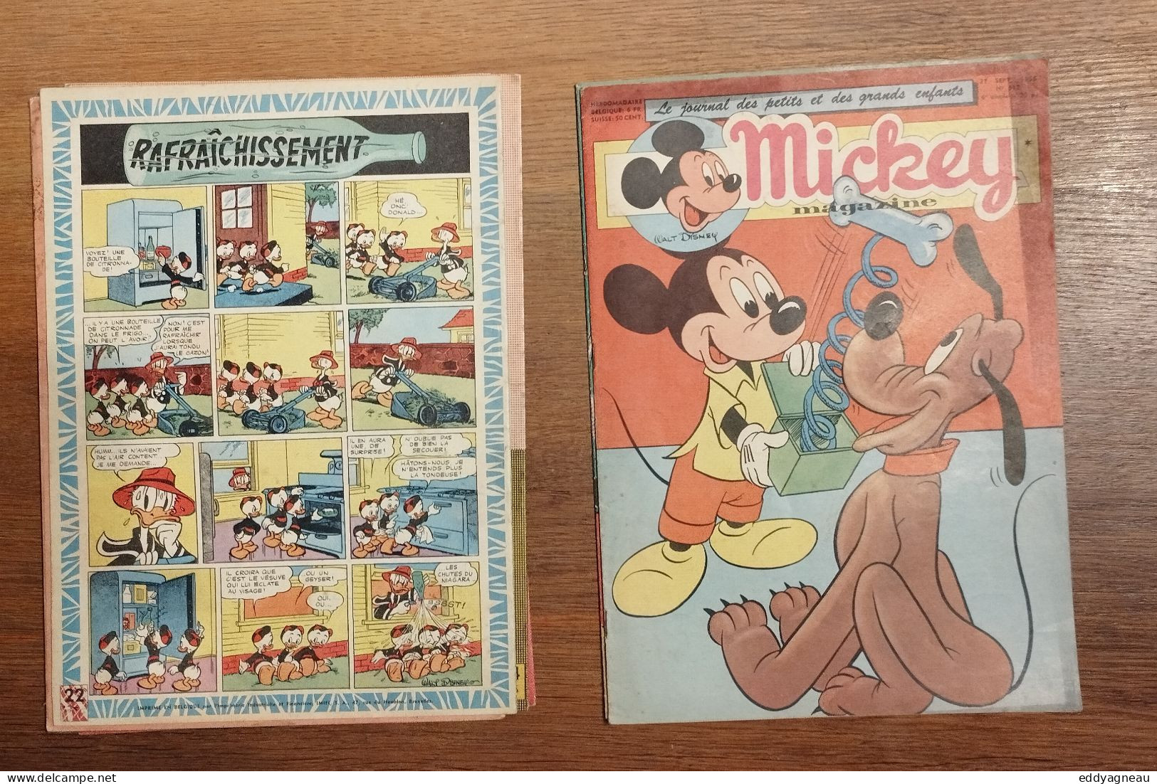 Mickey magazine - 6 numéros - Walt Disney - 1956 - Ch.-L. Souvelier