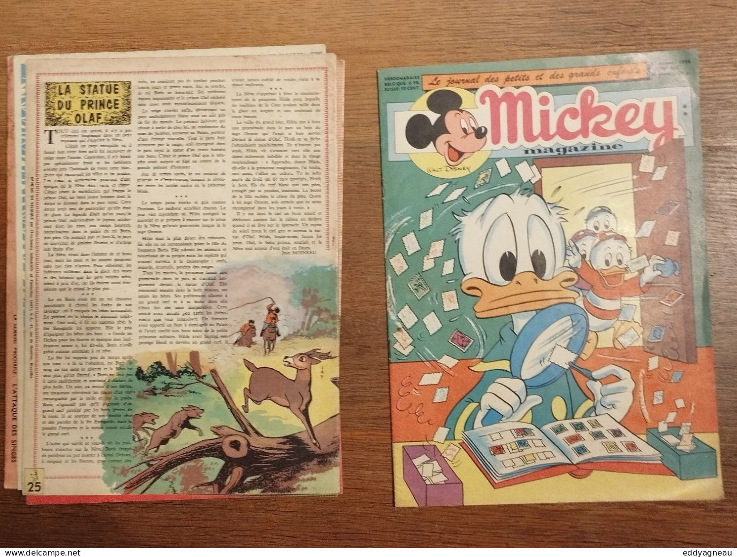 Mickey magazine - 6 numéros - Walt Disney - 1956 - Ch.-L. Souvelier