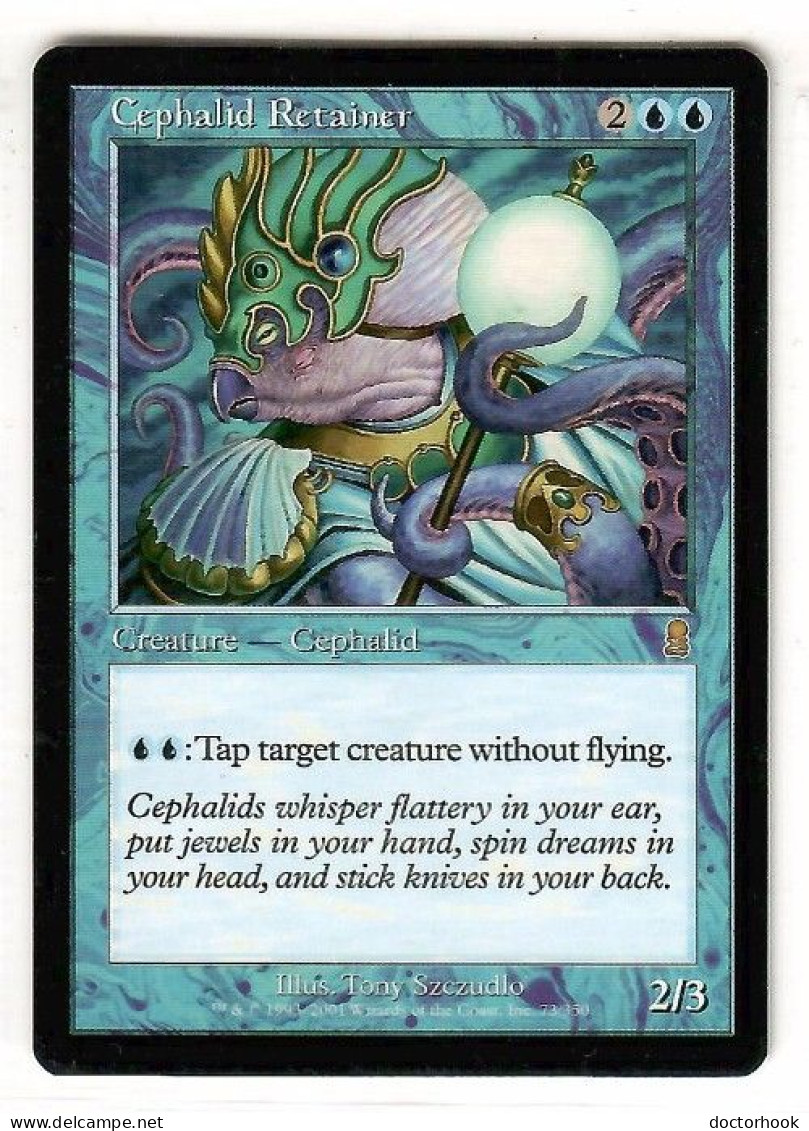 MAGIC The GATHERING  "Cephalid Retainer"---ODYSSEY (MTG--160-2) - Blue Cards