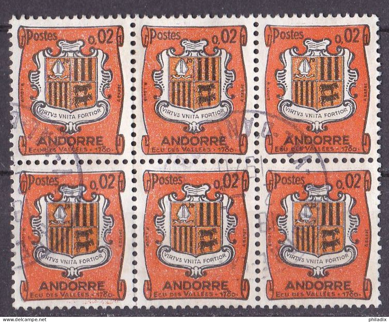 Andorra Französisch Marke Von 1964 O/used (A4-5) - Usados