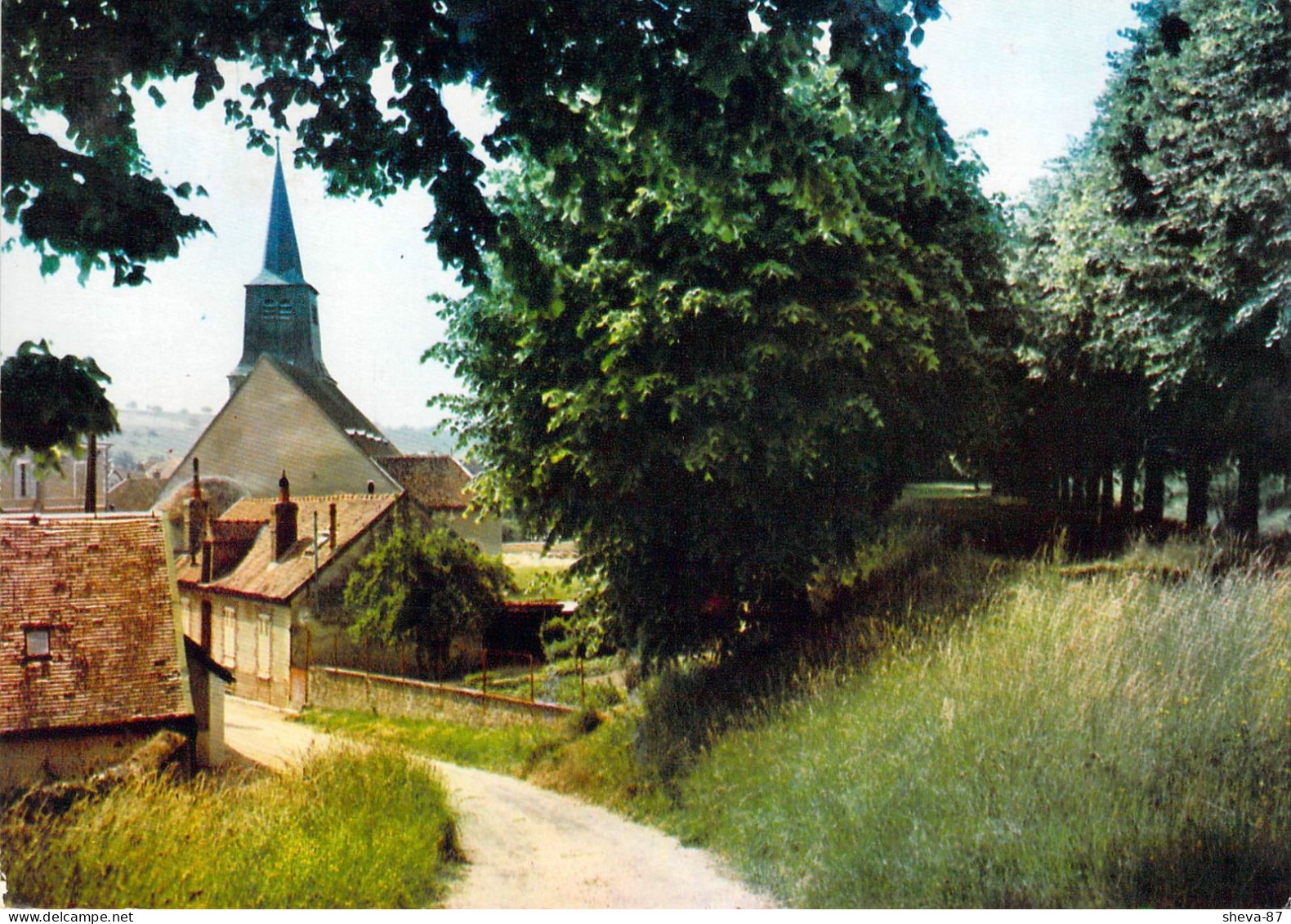 89 - Cerisiers - Vue Sur L'église Et Les Promenades - Cerisiers