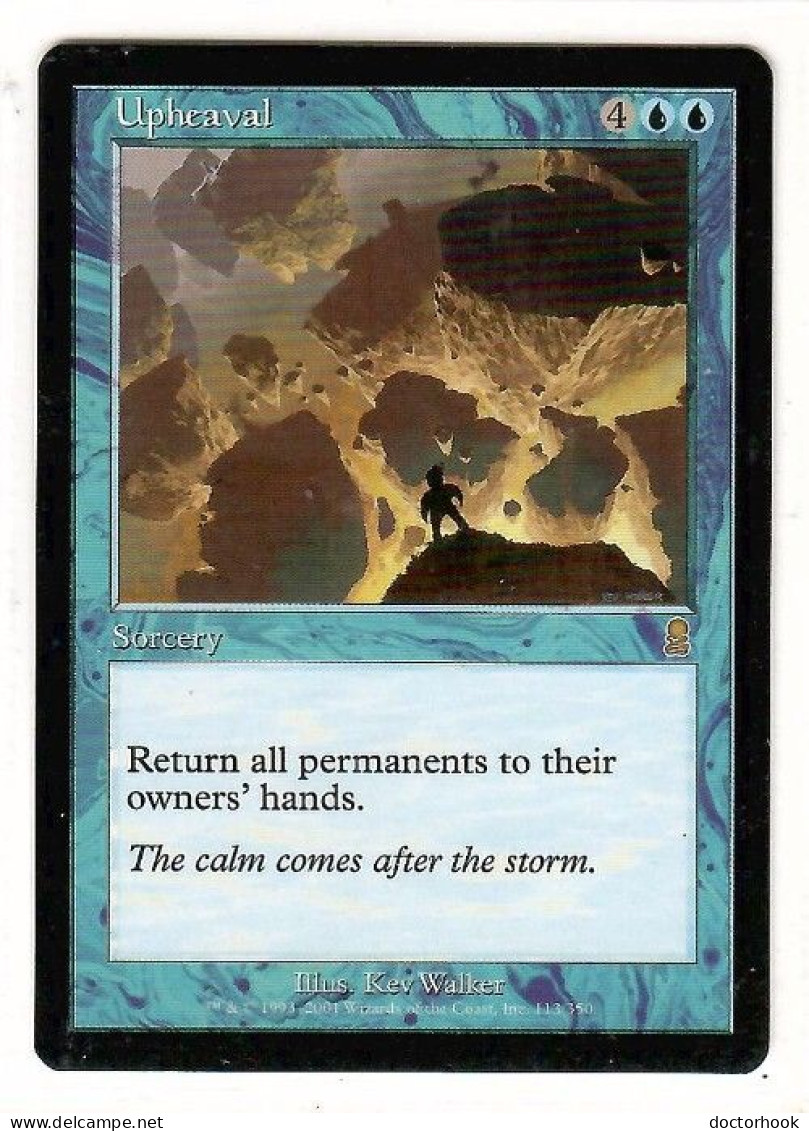 MAGIC The GATHERING  "Upheaval"---ODYSSEY (MTG--160-9) - Cartes Bleues