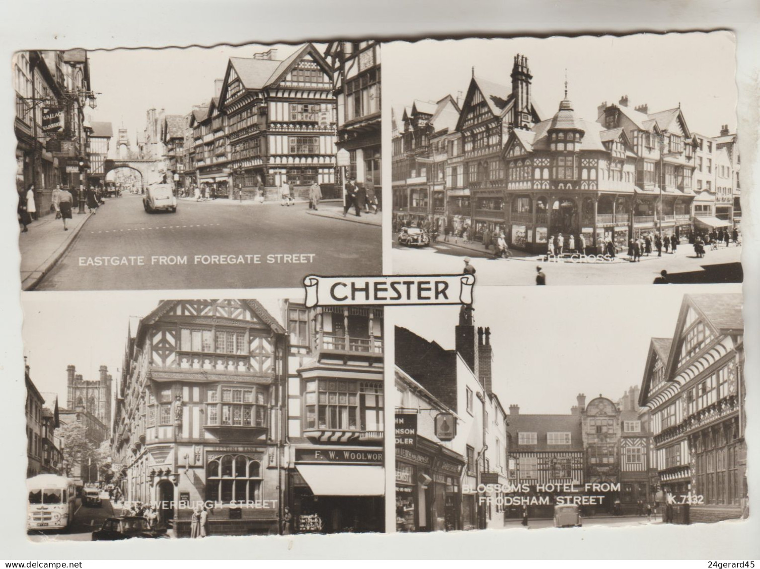 CPSM CHESTER (Angleterre-Cheshire) - 4 Vues - Chester