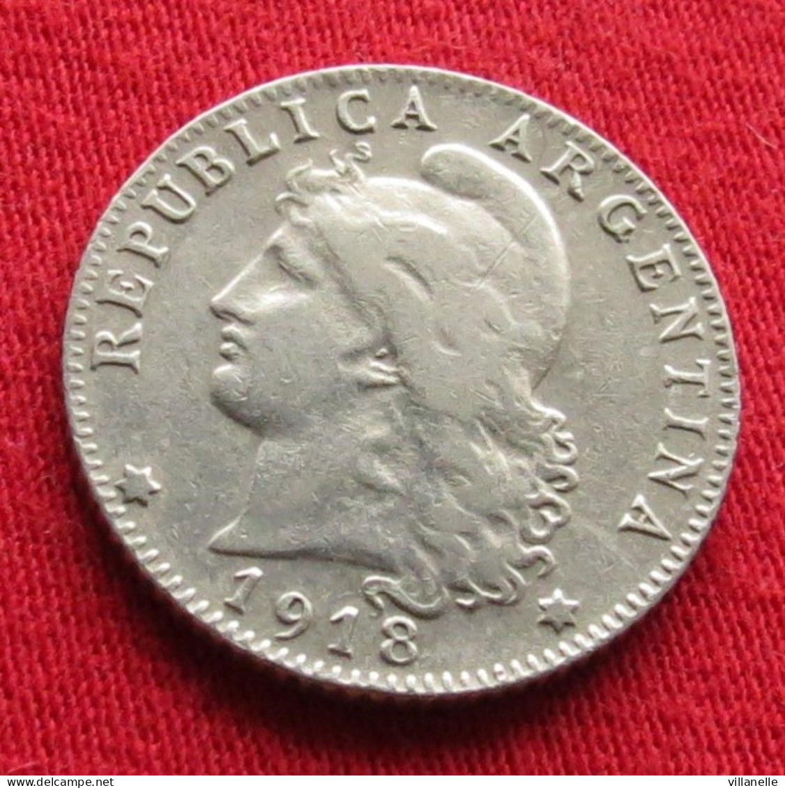 Argentina 20 Centavos 1918 KM# 36 *VT Argentine Argentinie - Argentine