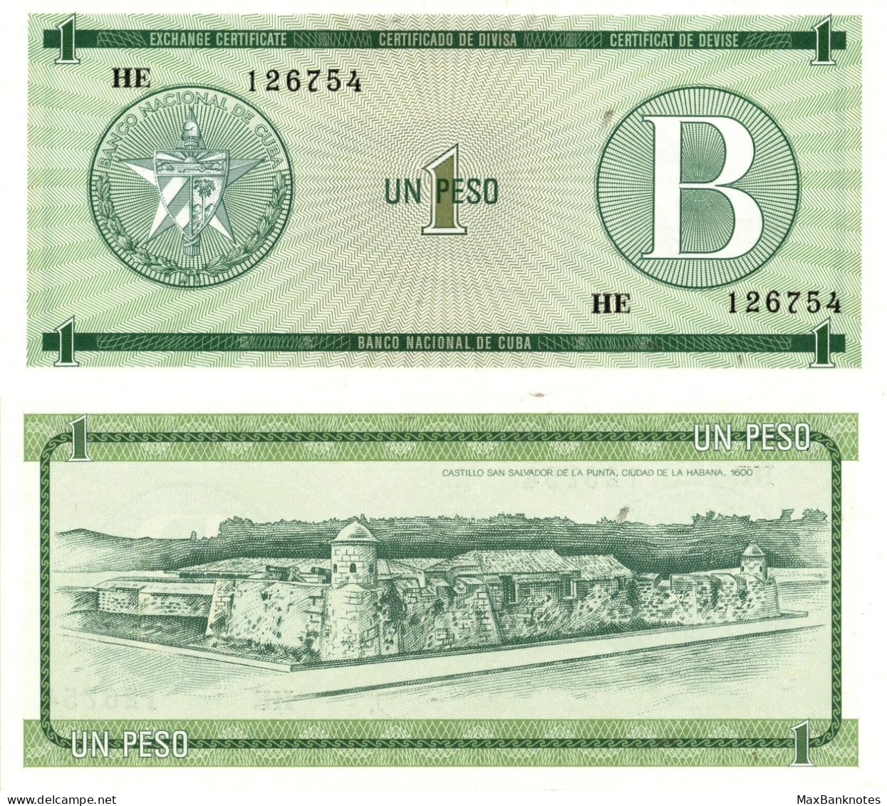 Cuba / 1 Peso / 1985 / P-FX6(a) / UNC - Cuba