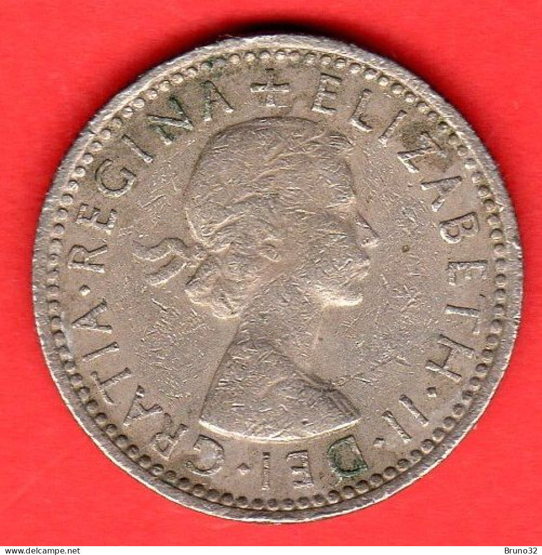 Gran Bretagna - Great Britain - GB - 6 Pence - 1958 - BB/VF - Come Da Foto - H. 6 Pence